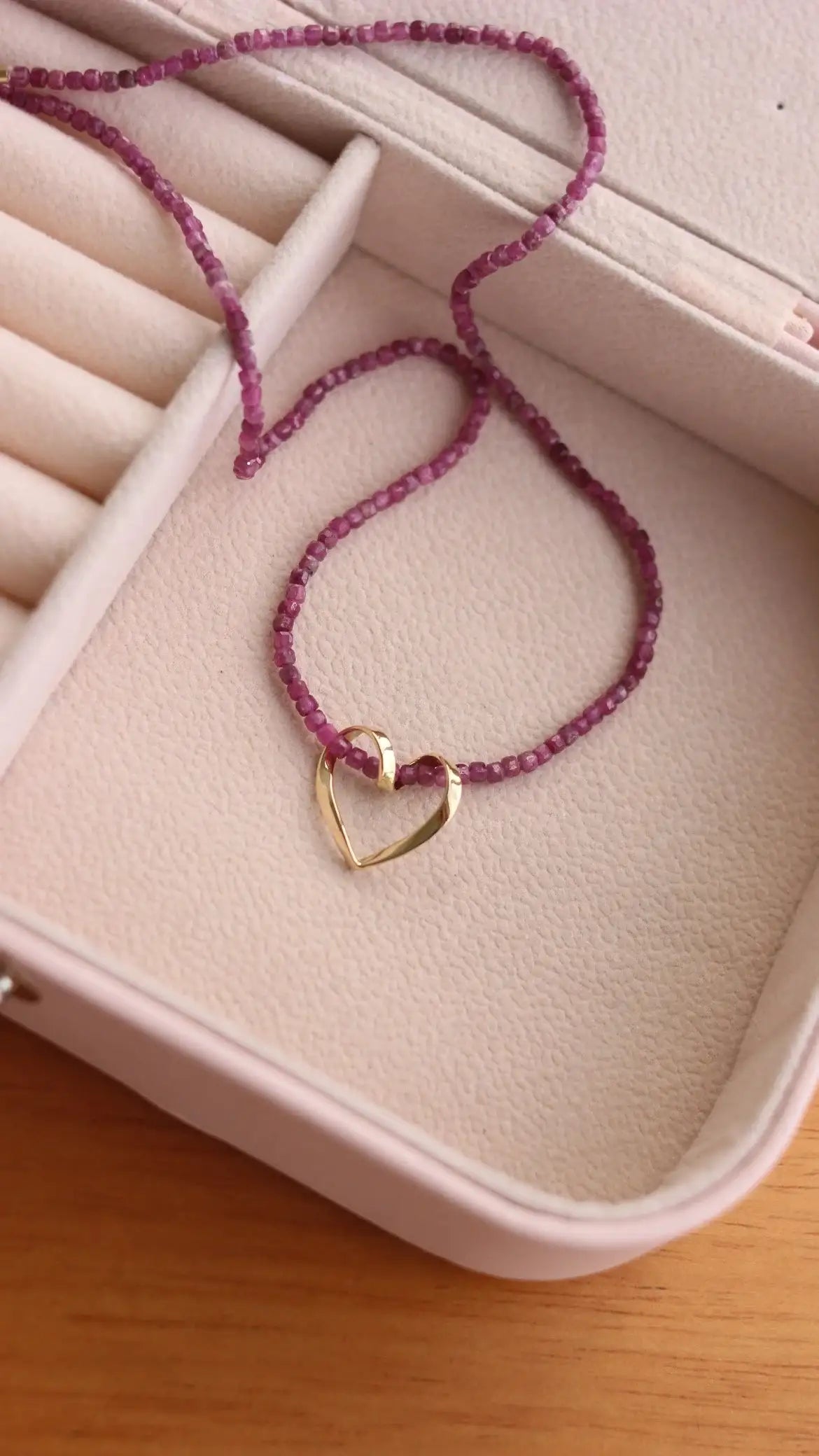 Pingente Coração Entrelaçado em Ouro 18k