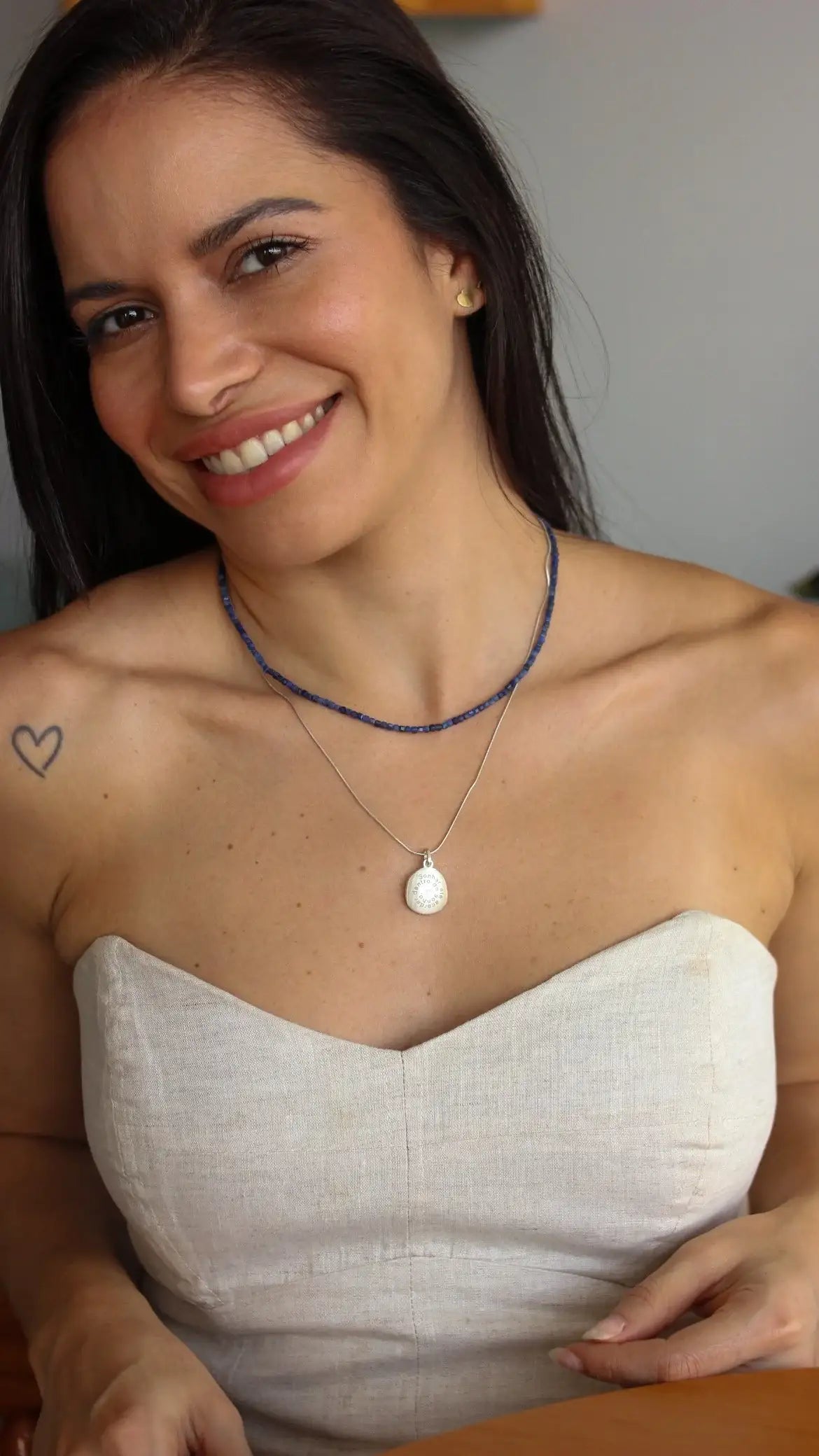 Colar Sodalita | Linha Prata