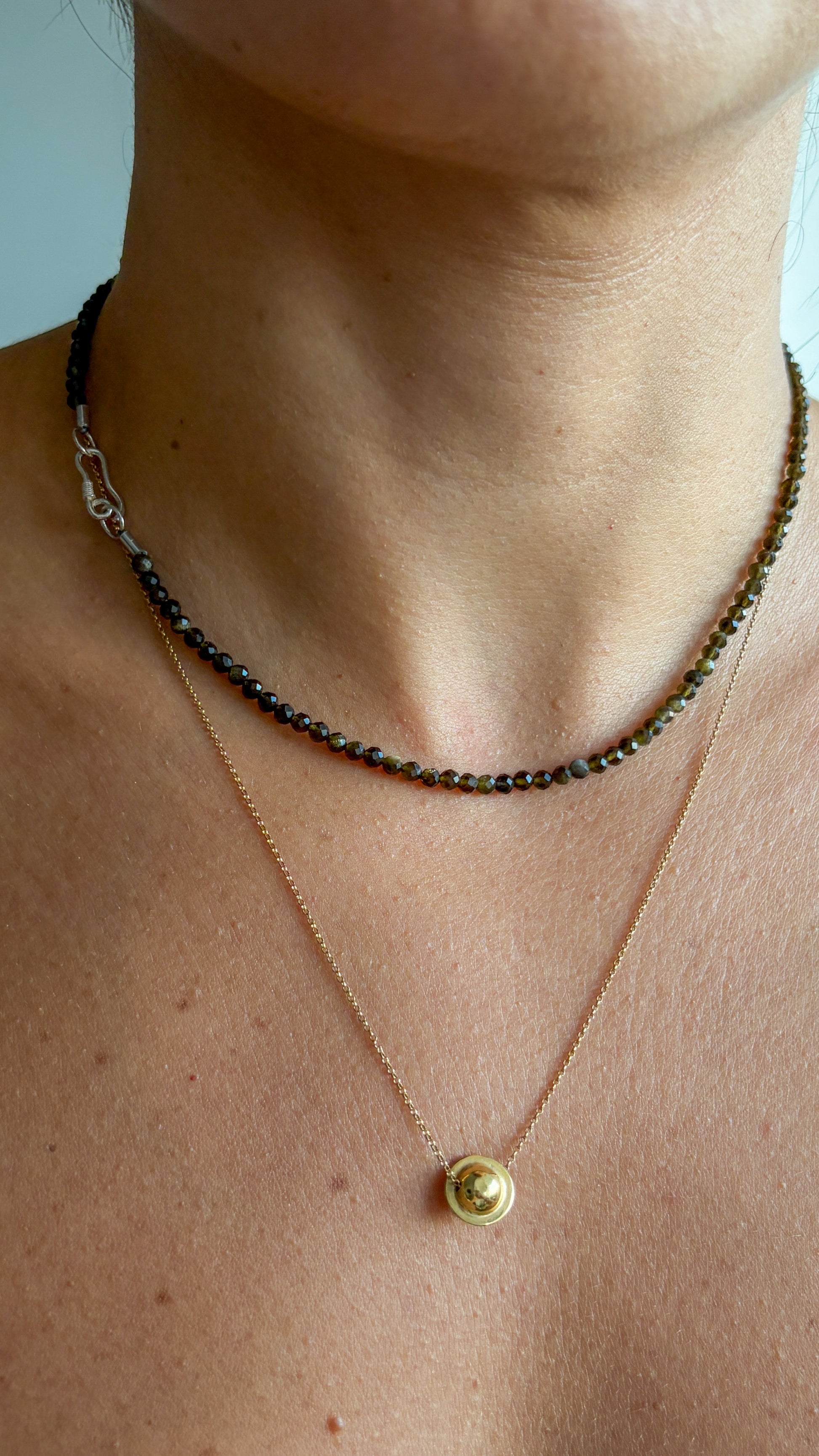 Colar em Obsidiana | Linha Prata