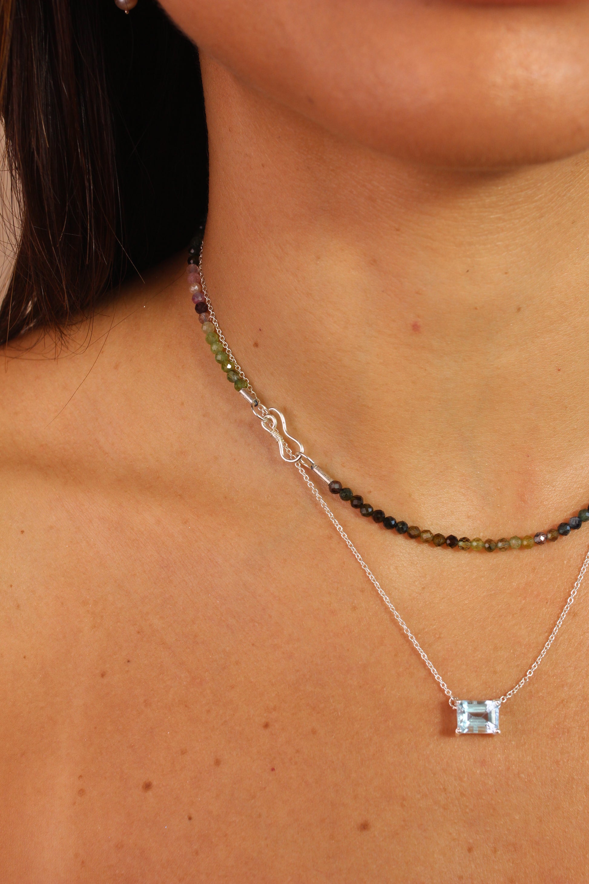 Colar Nina | Turmalinas | Linha Prata