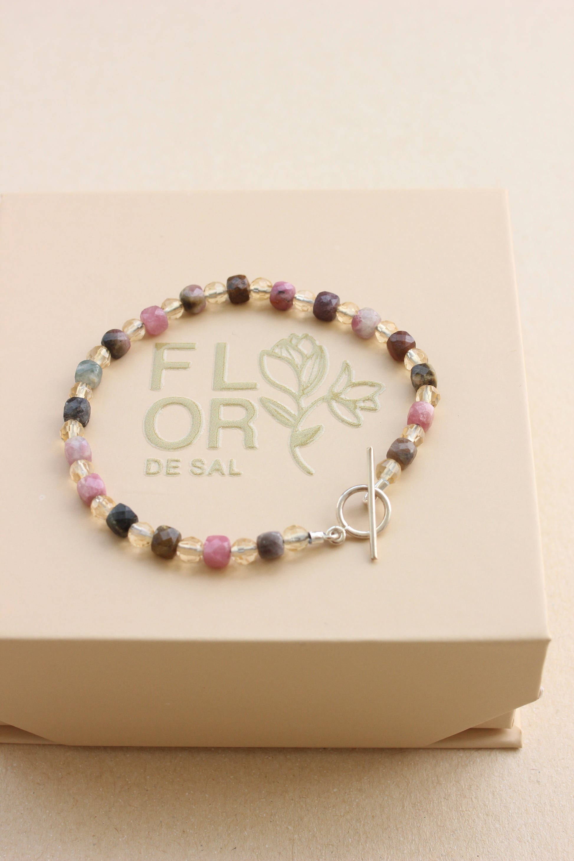 Pulseira Turmalina & Citrinos | Prata 950