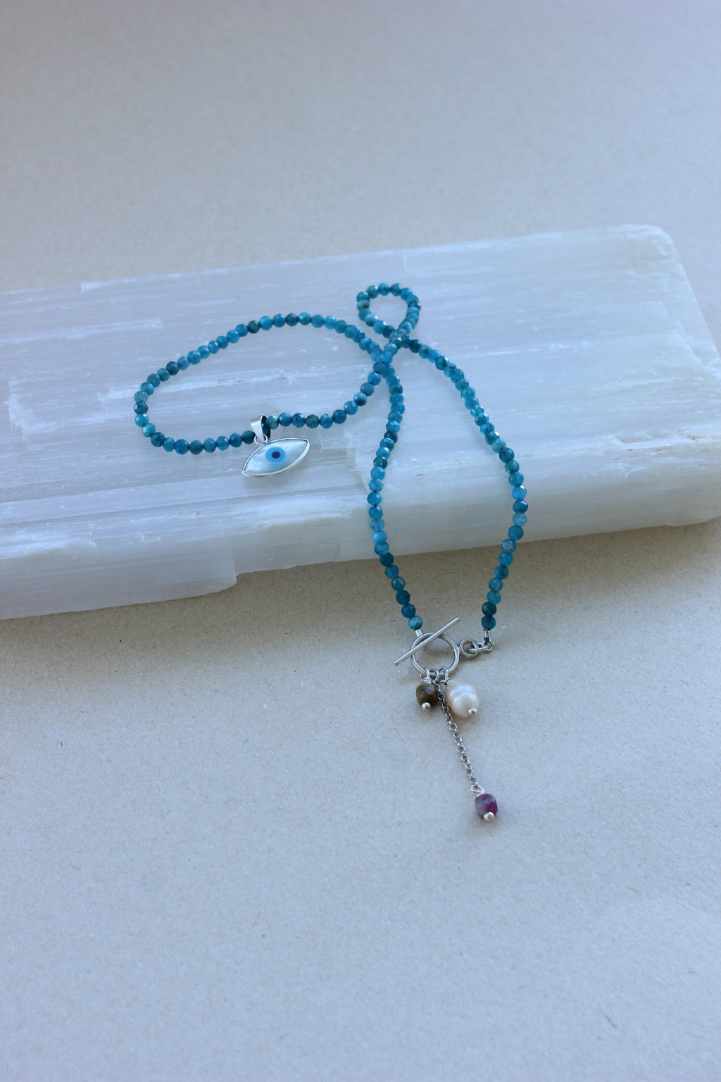 Choker Olho grego | Prata 950