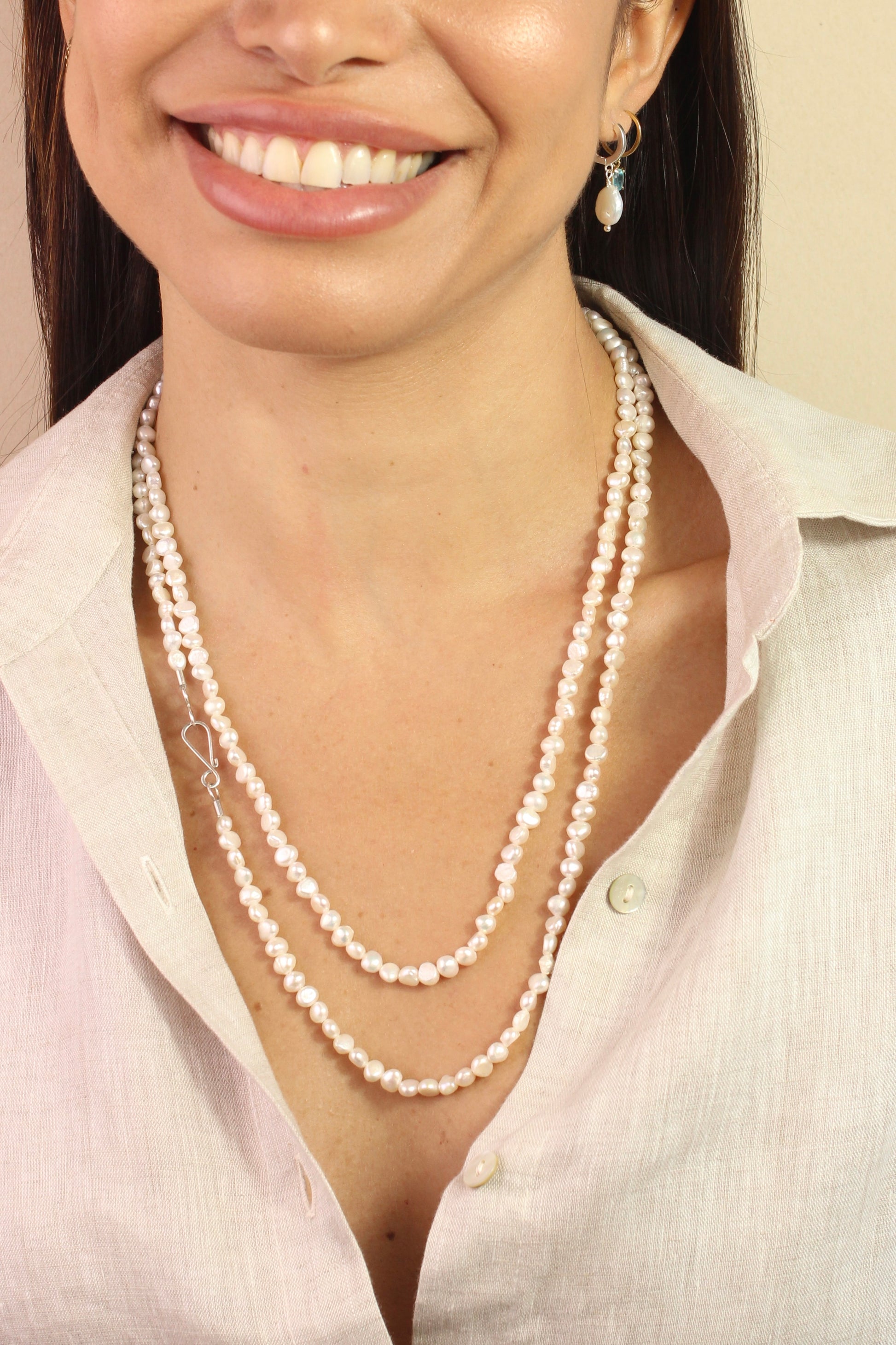 Colar Serena | Pérolas | Linha Prata