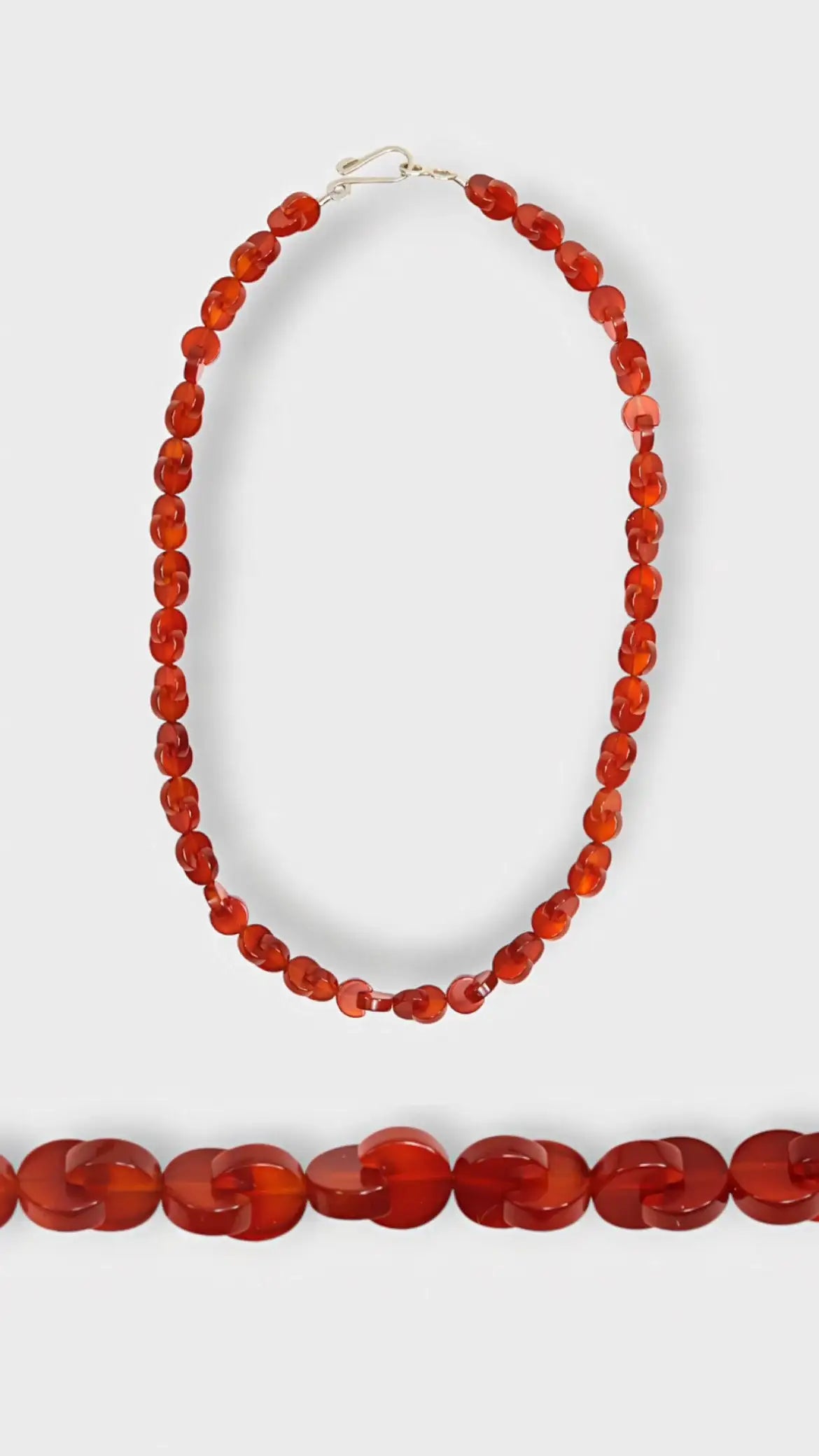 Colar Entrelaces | Cornalina | Prata 950