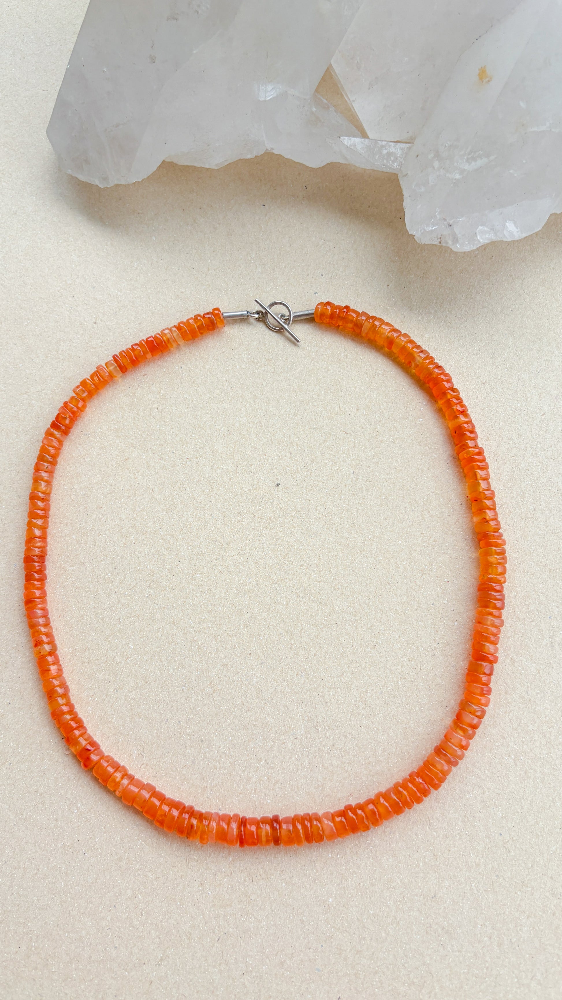 Colar Cornalina | Linha Prata