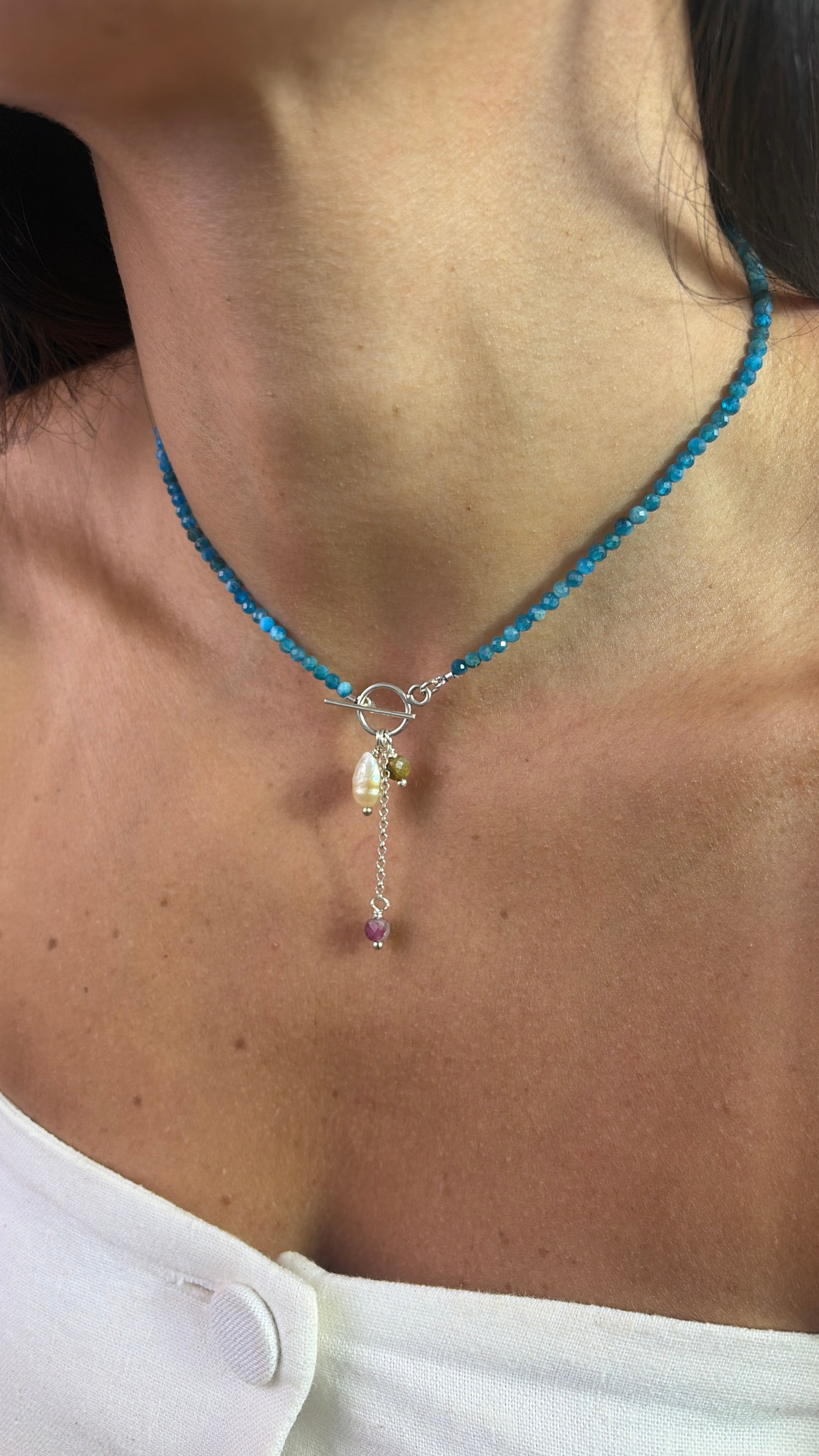 Choker Olho grego | Prata 950