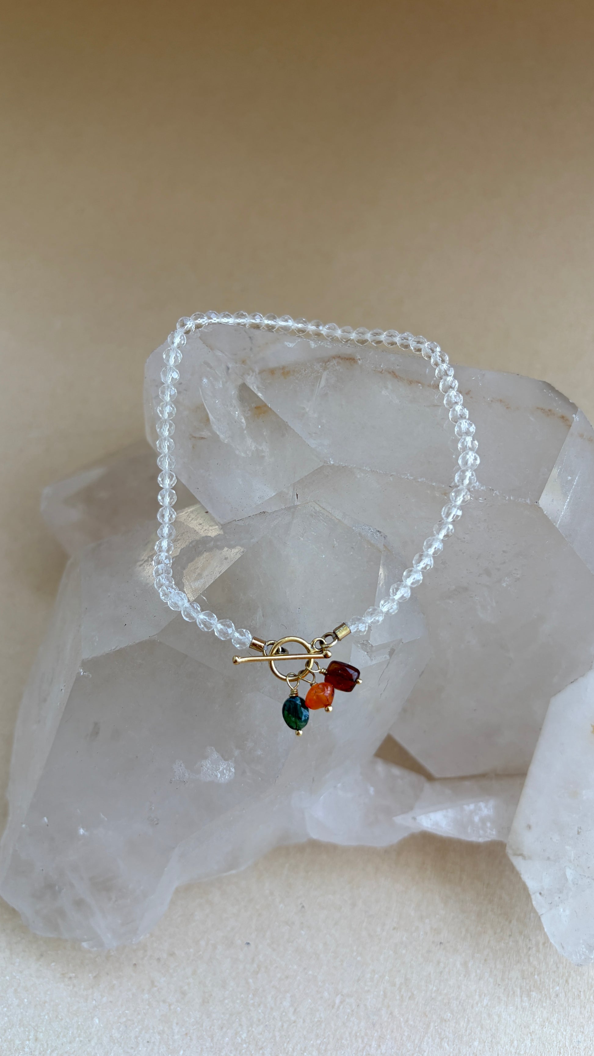 Pulseira Quartzo | Ouro 18k