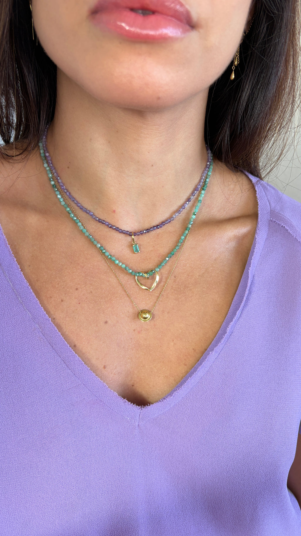 Colar Ametista | Ouro 18k