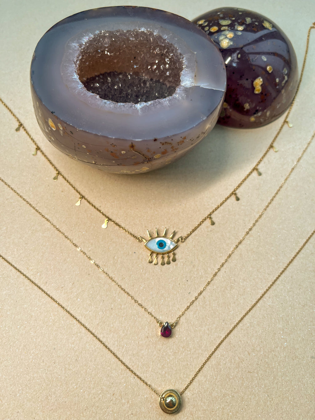 Colar Gota Rodolita | Ouro 18k