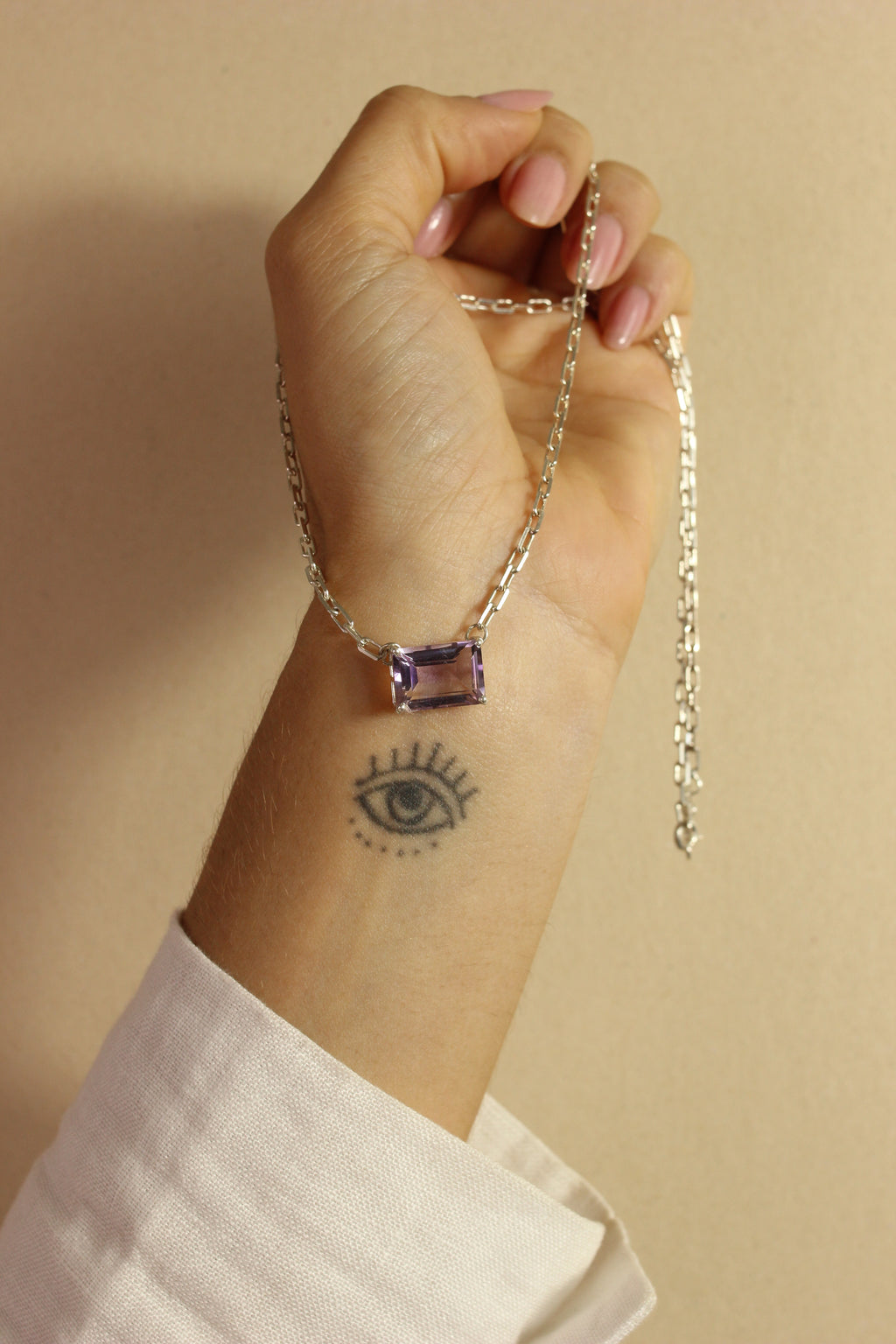 Colar Ametista | Prata