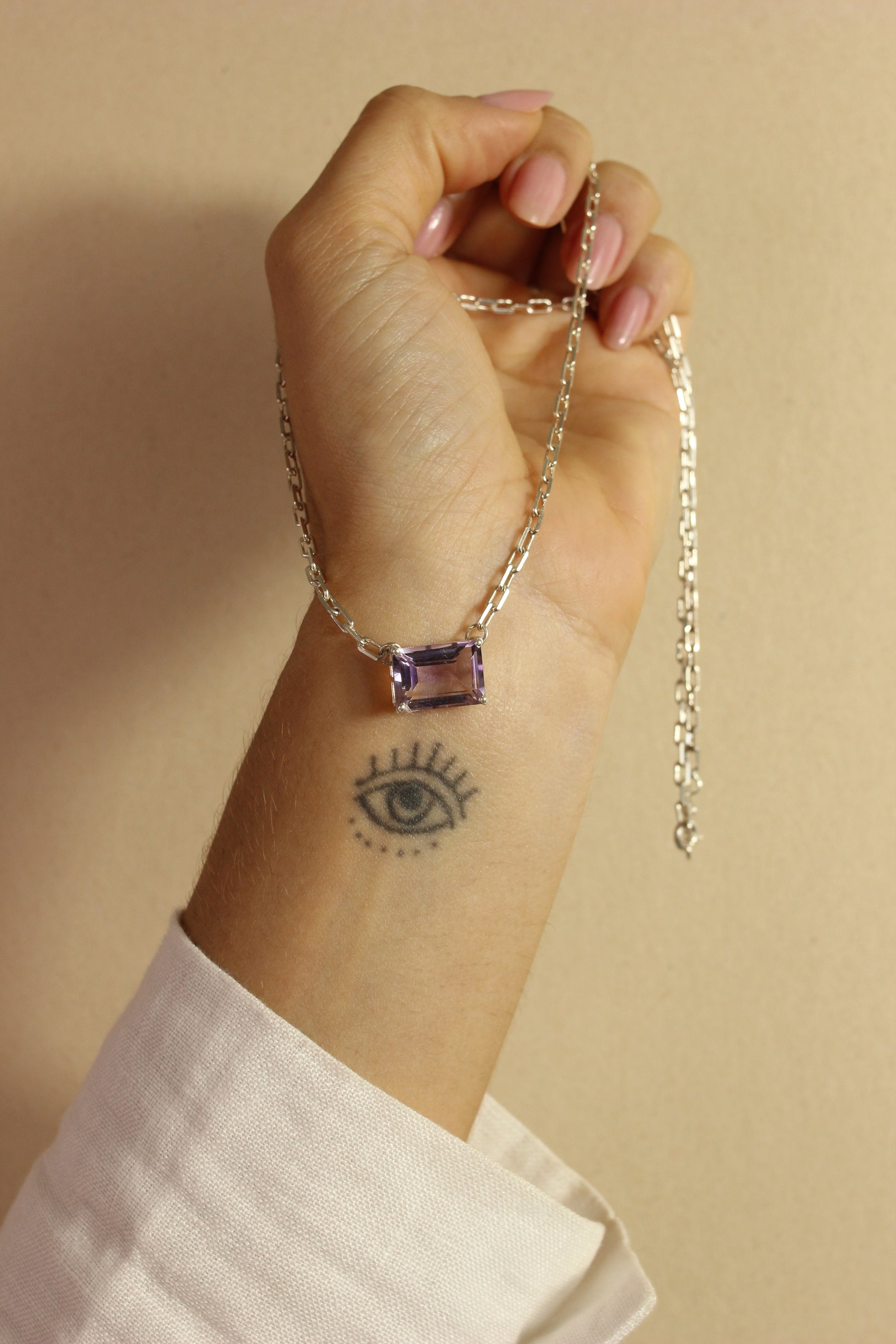 Colar Ametista | Prata