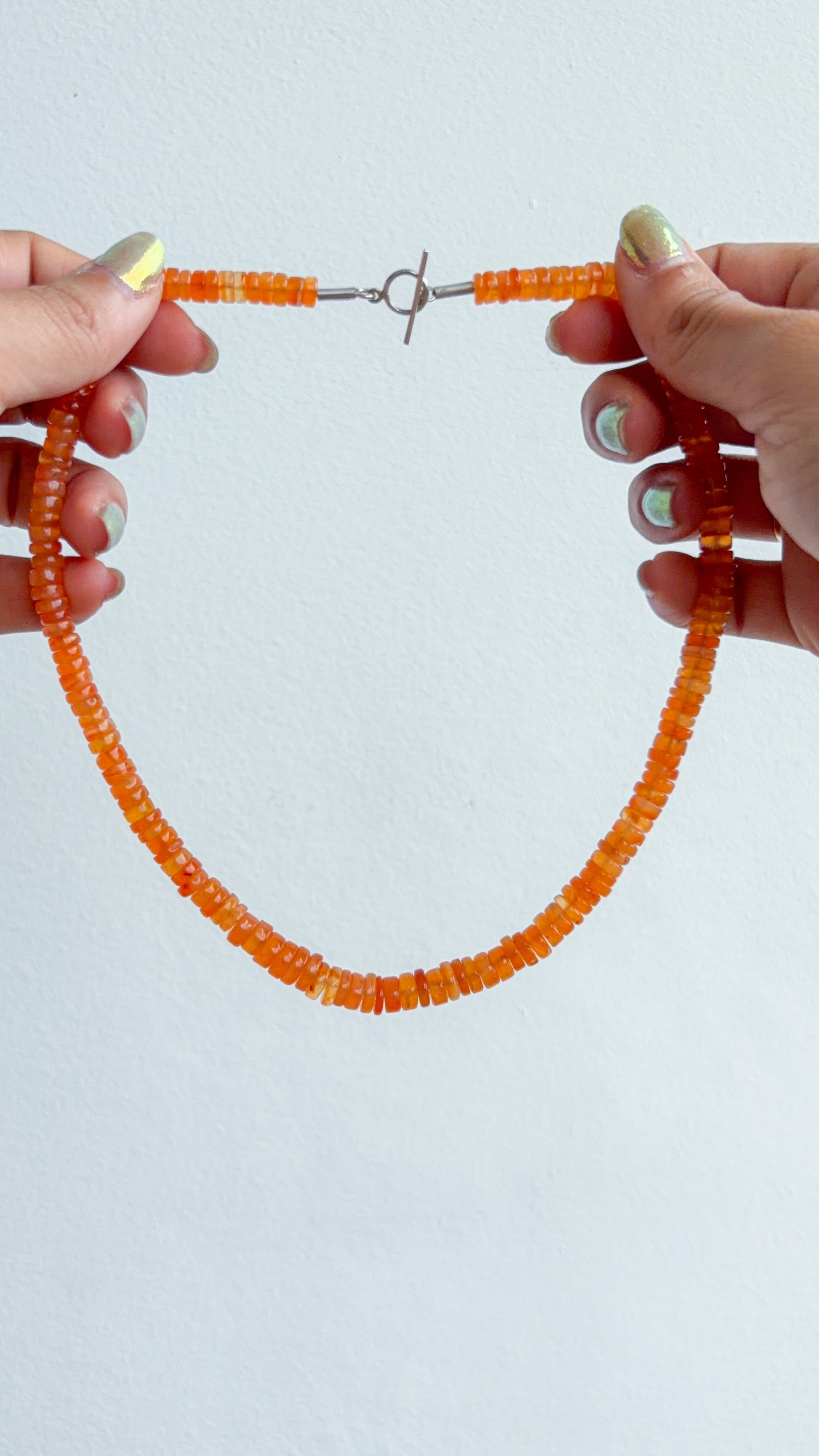 Colar Cornalina | Linha Prata