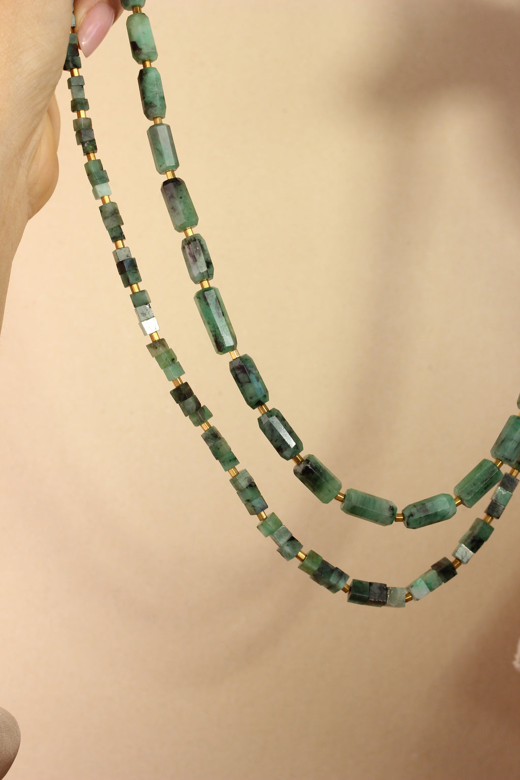 Colar Esmeralda | ouro 18k