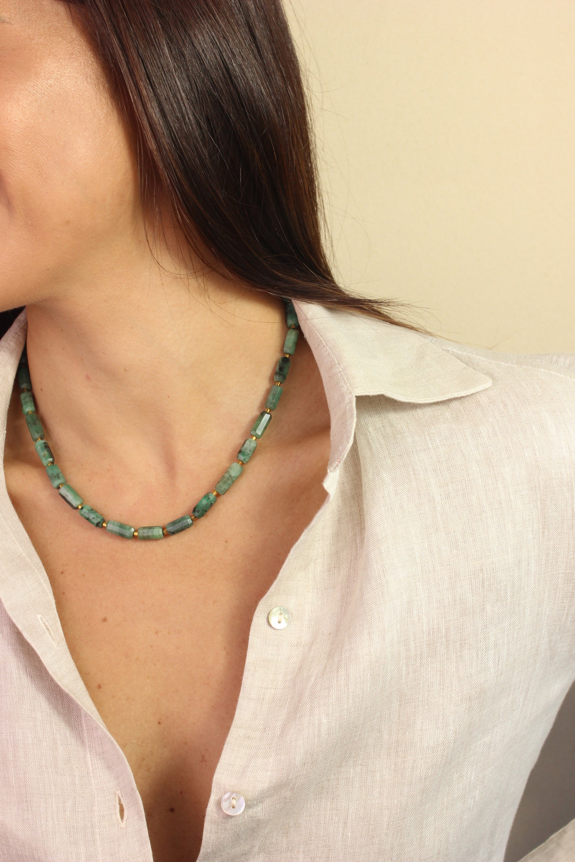 Colar Esmeralda | ouro 18k