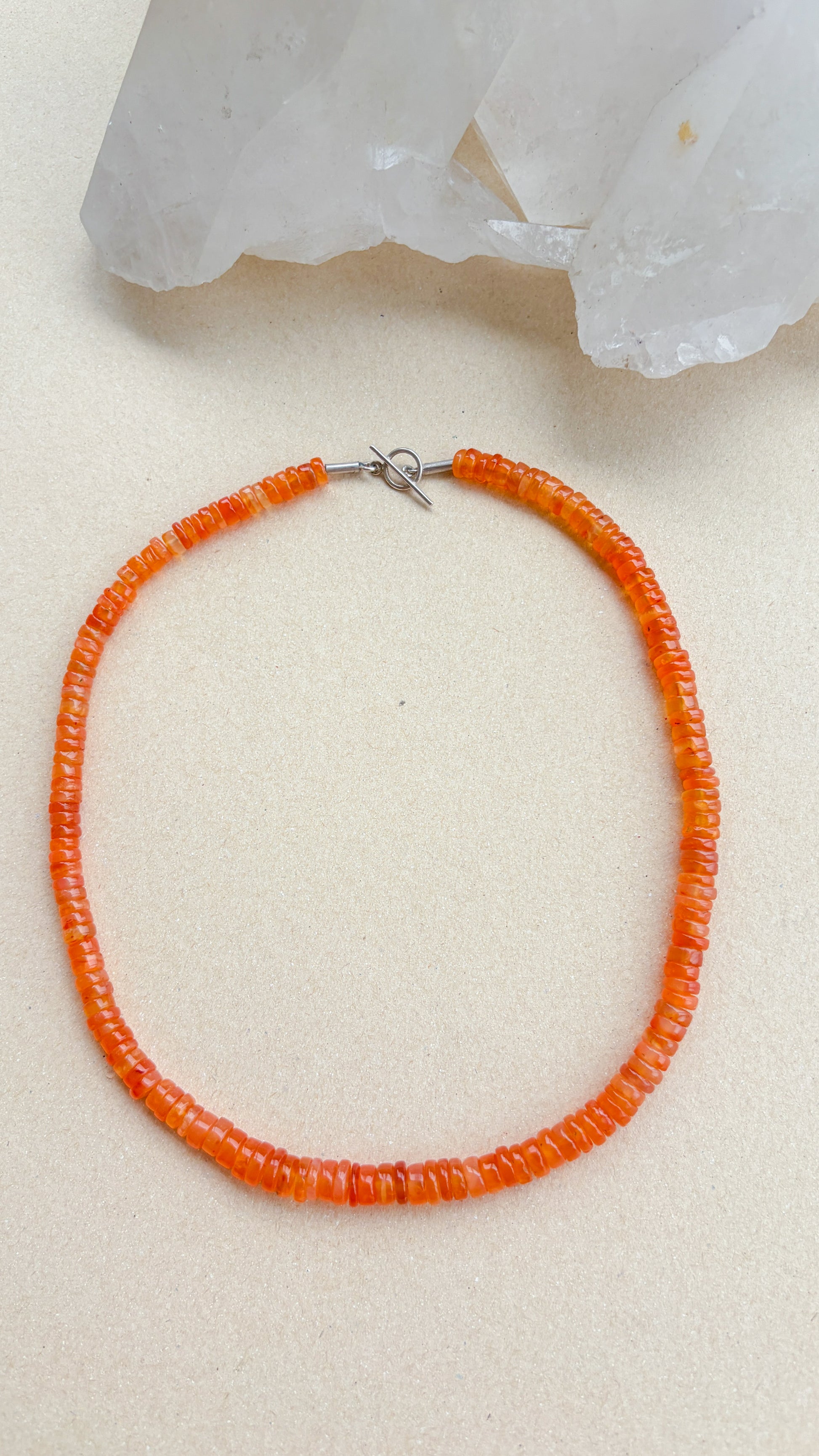 Colar Cornalina | Linha Prata