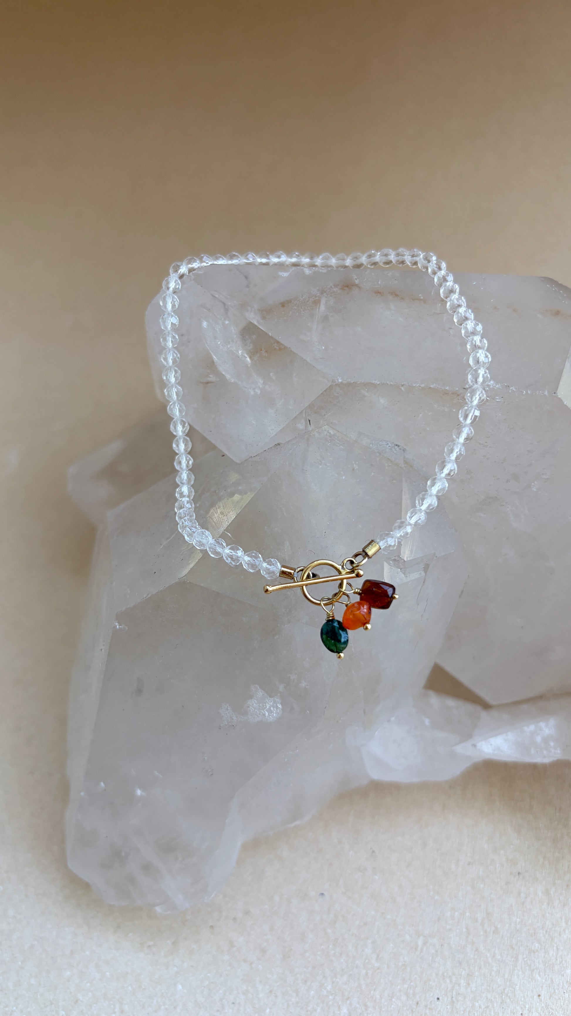 Pulseira Quartzo | Ouro 18k