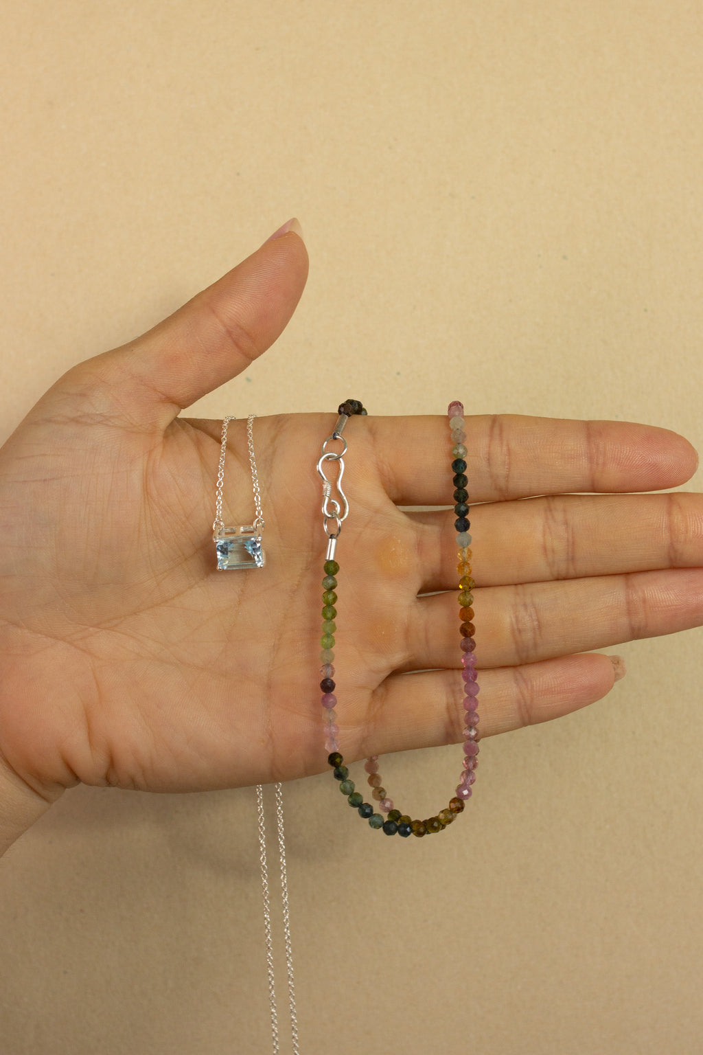 Colar Topázio Azul | Linha Prata