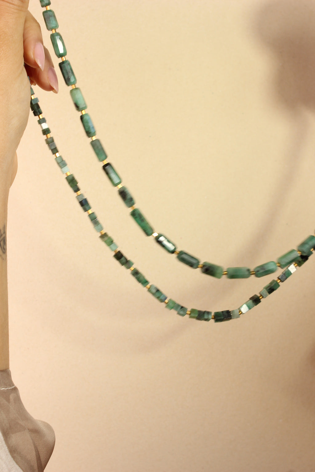 Colar Esmeralda | ouro 18k