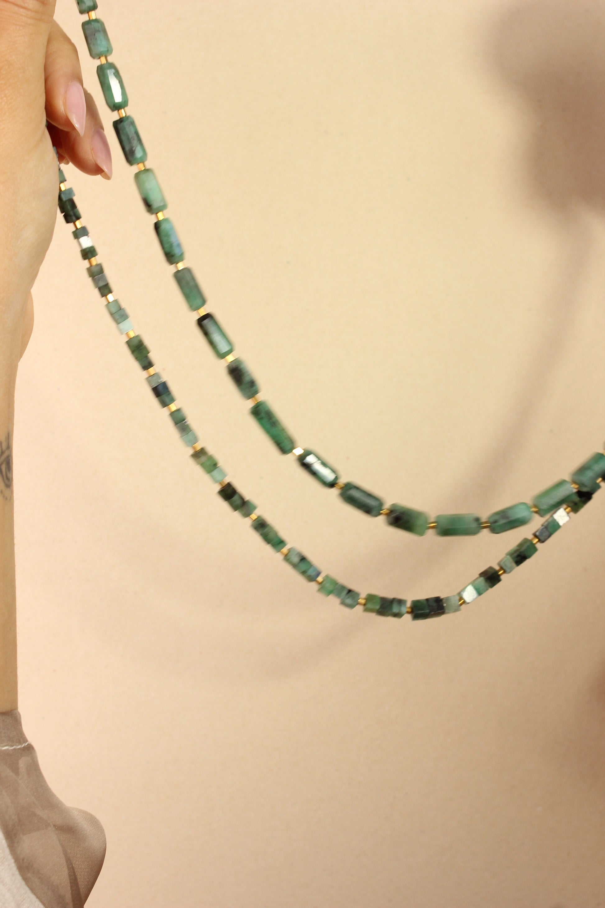 Colar Esmeralda | ouro 18k