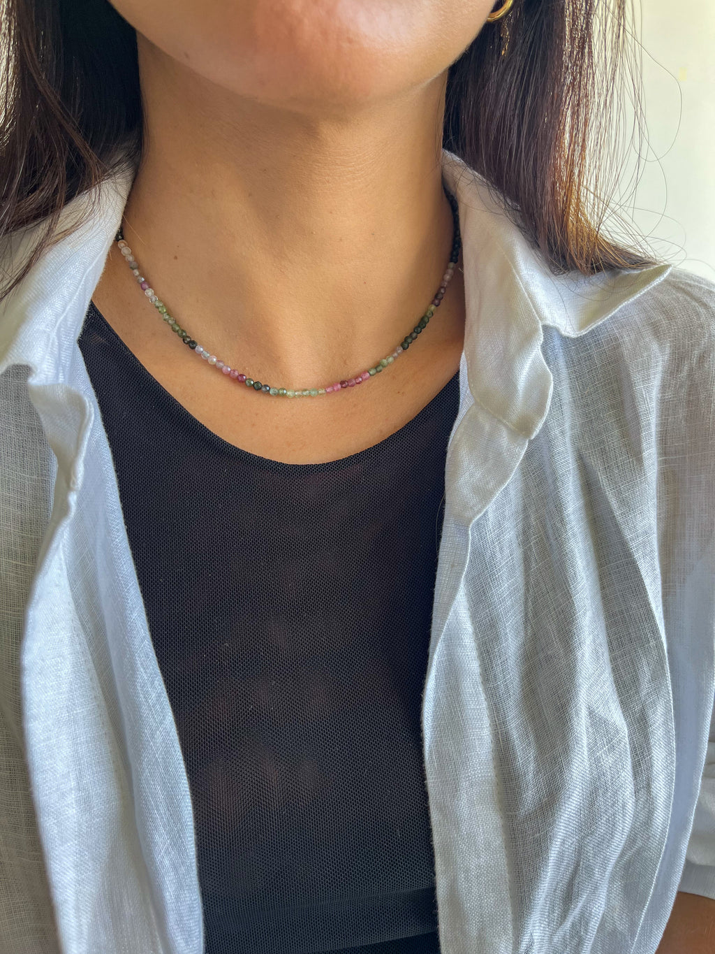 Colar Cleo | Turmalinas | Linha Prata