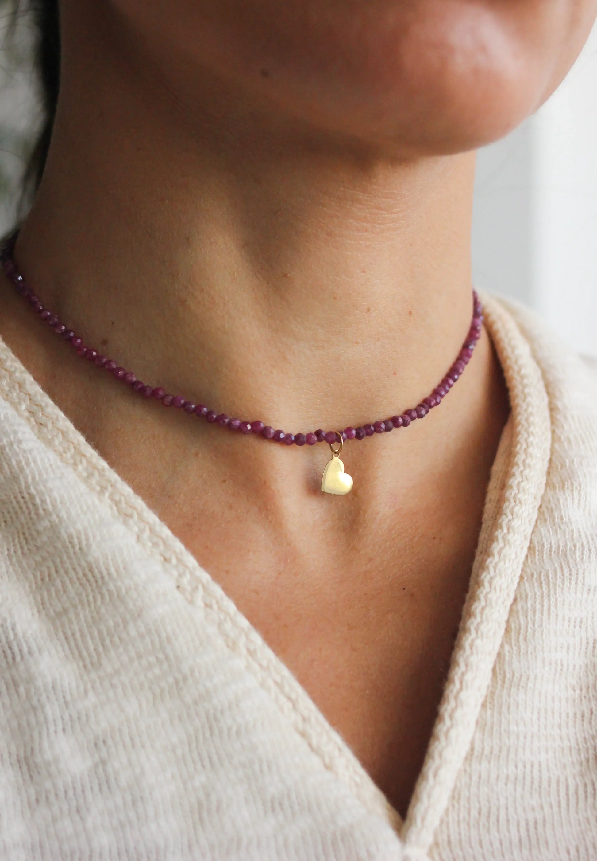 Colar Ana em Rubi 18k