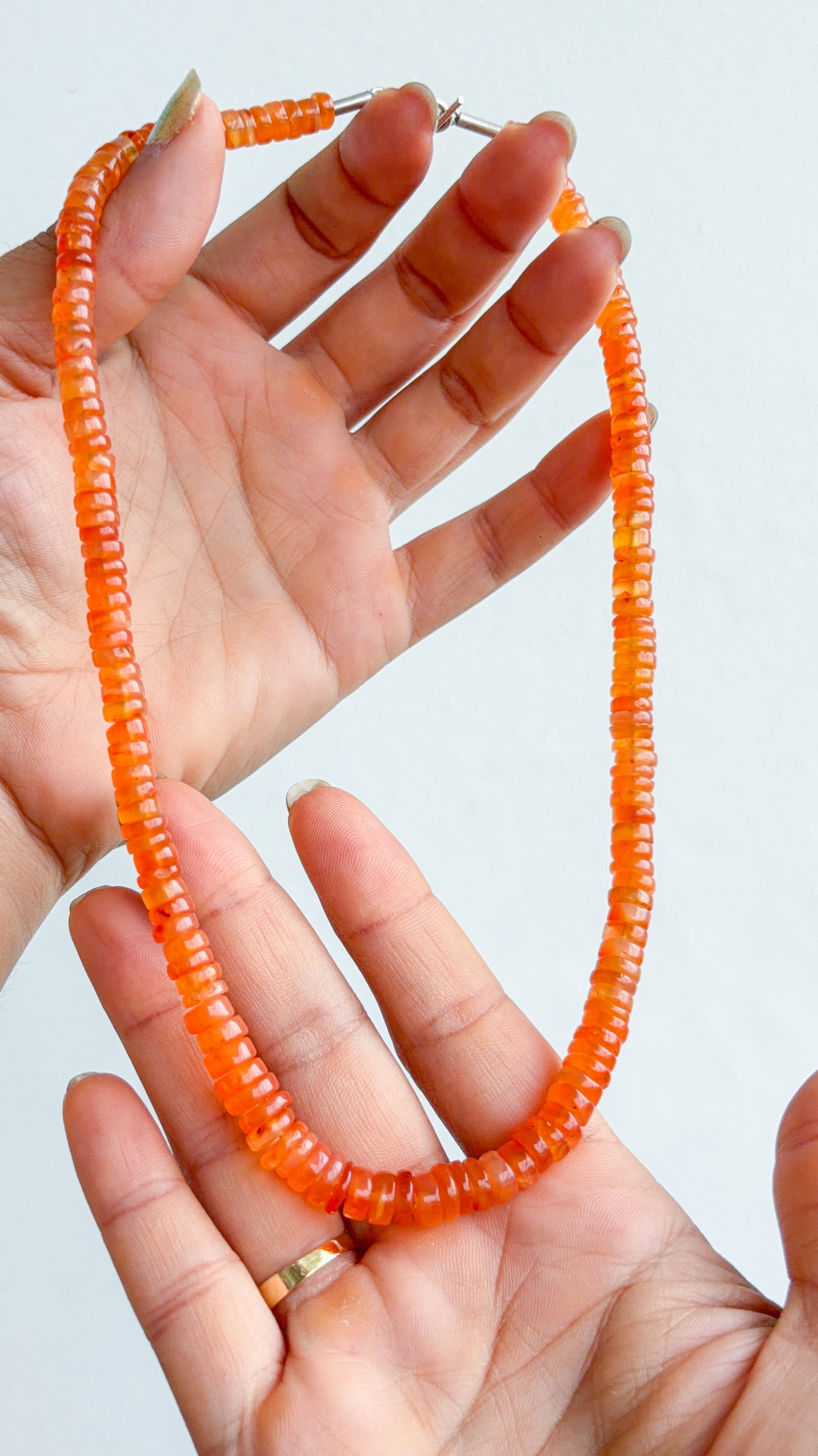 Colar Cornalina | Linha Prata