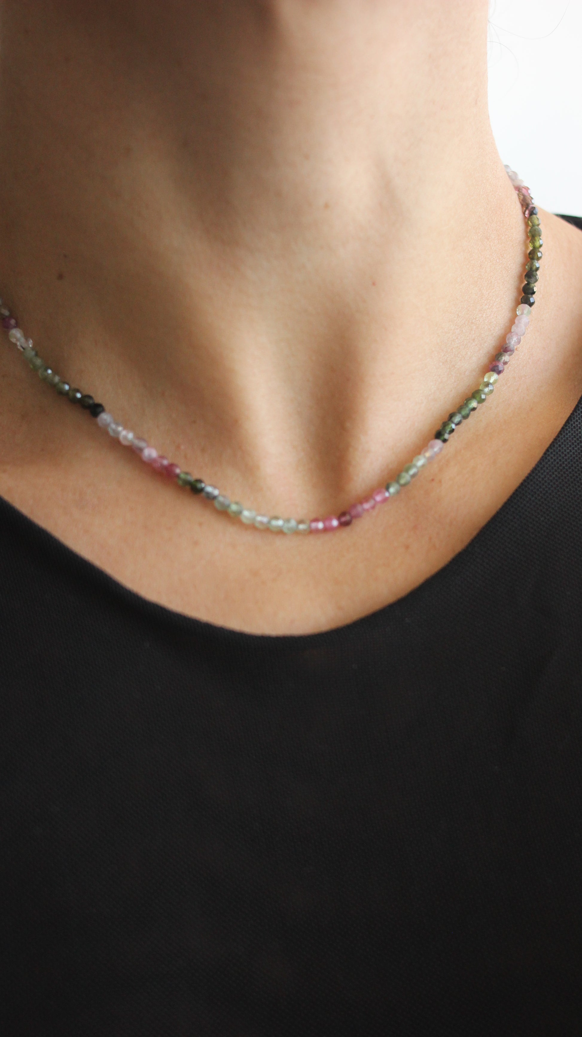 Colar Cleo | Turmalinas | Linha Prata