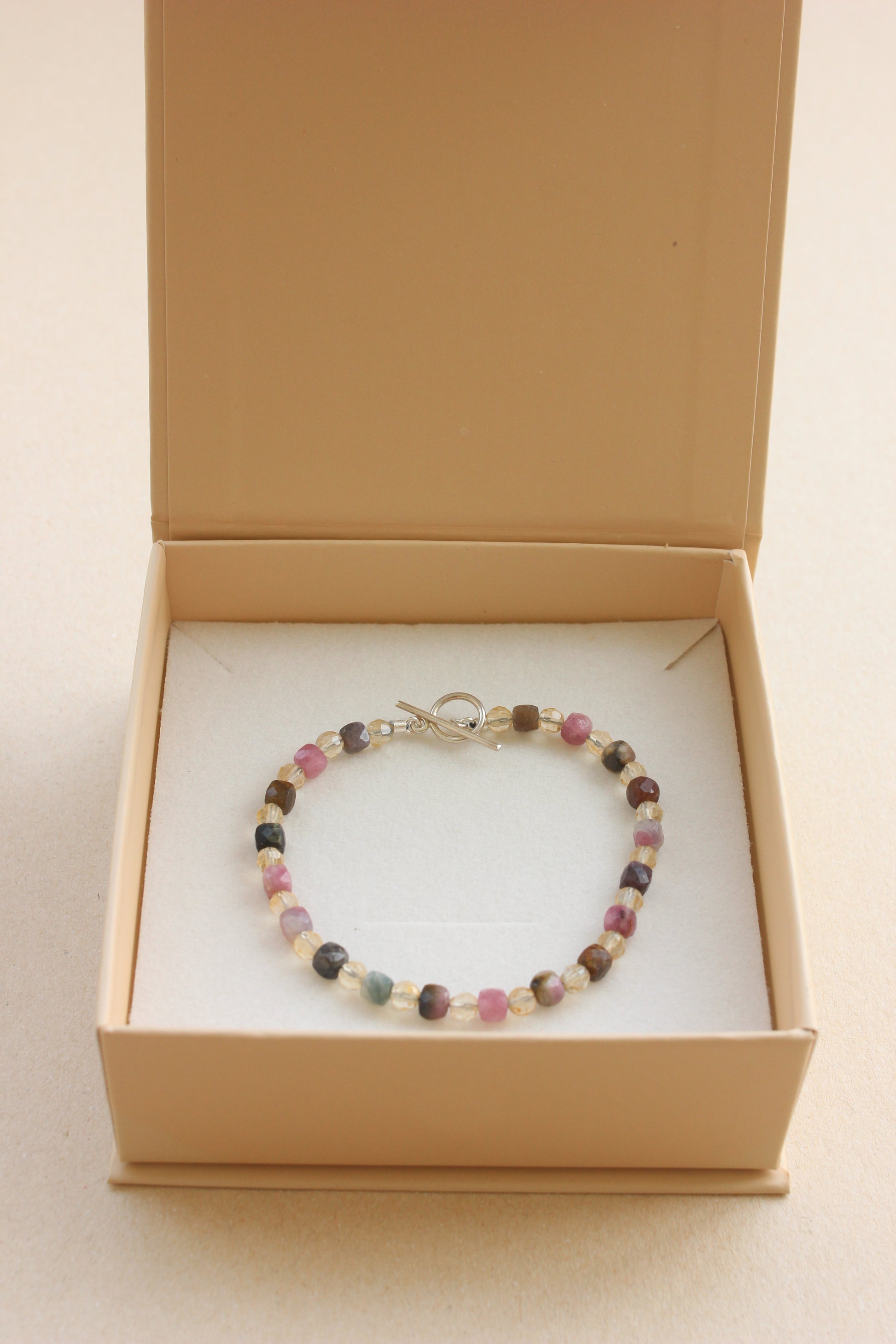 Pulseira Turmalina & Citrinos | Prata 950