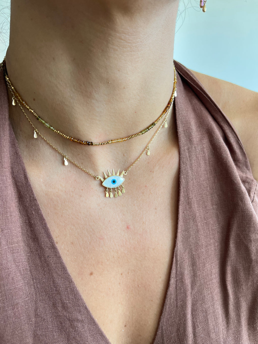 Colar Olho Grego | Ouro 18k