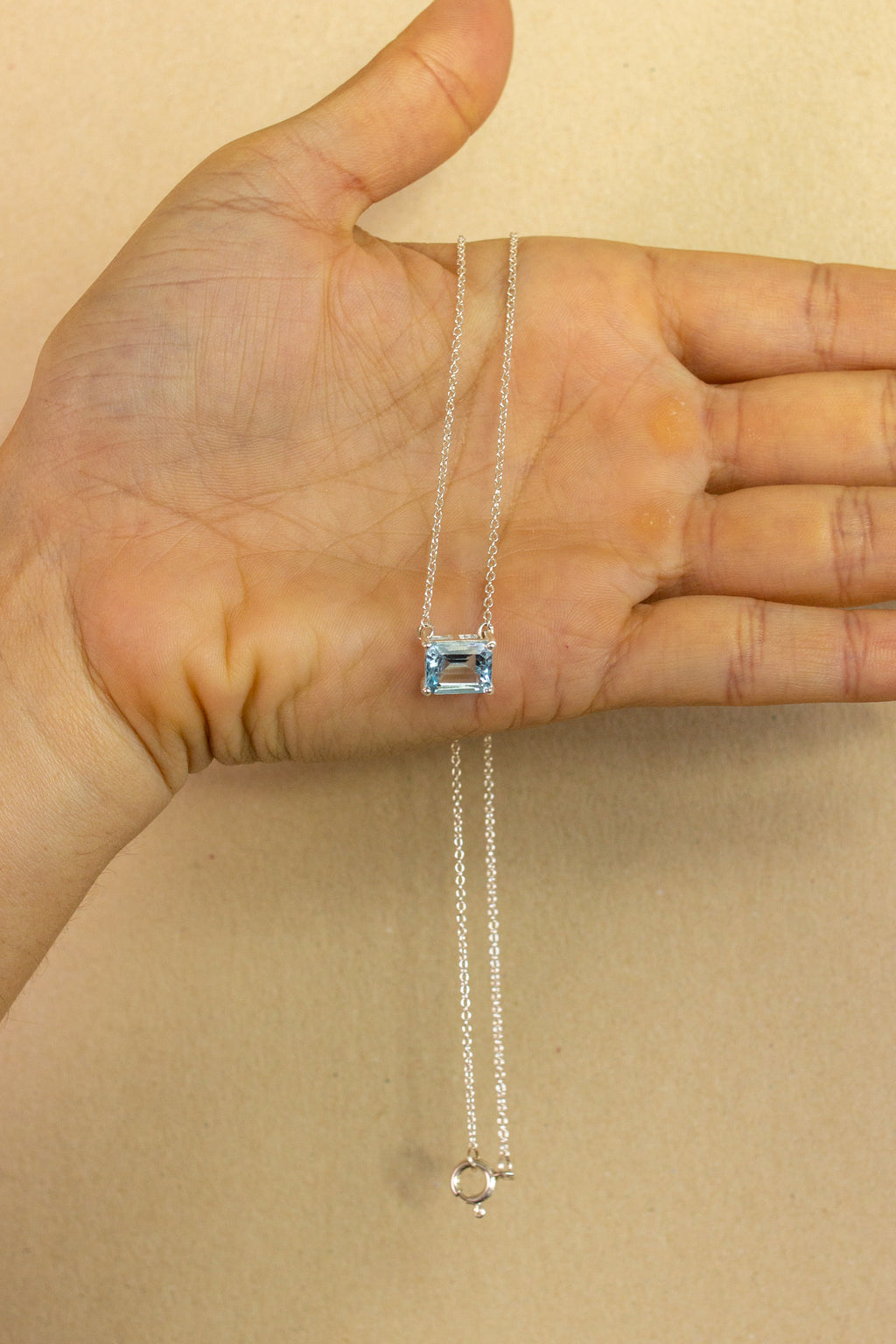 Colar Topázio Azul | Linha Prata