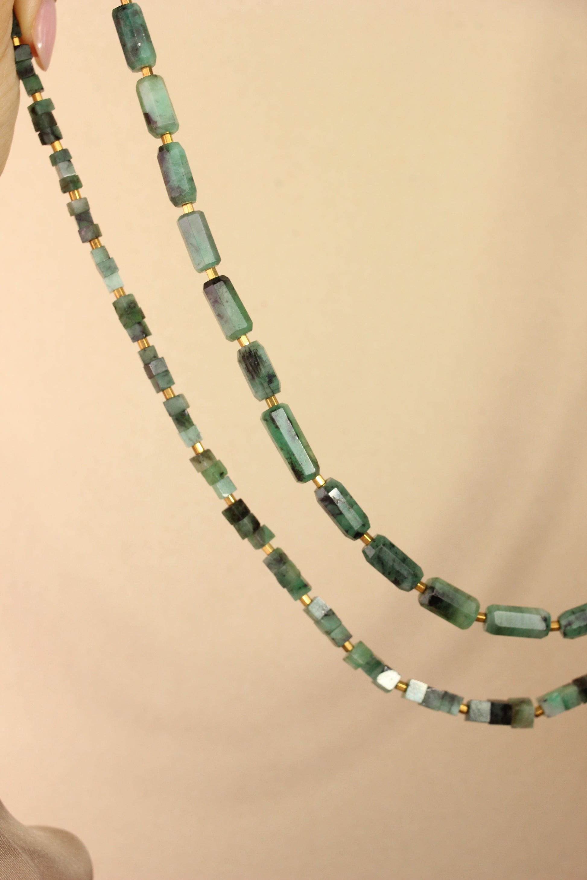 Colar Esmeralda | ouro 18k