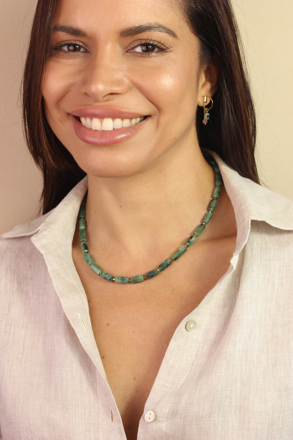 Colar Esmeralda | ouro 18k