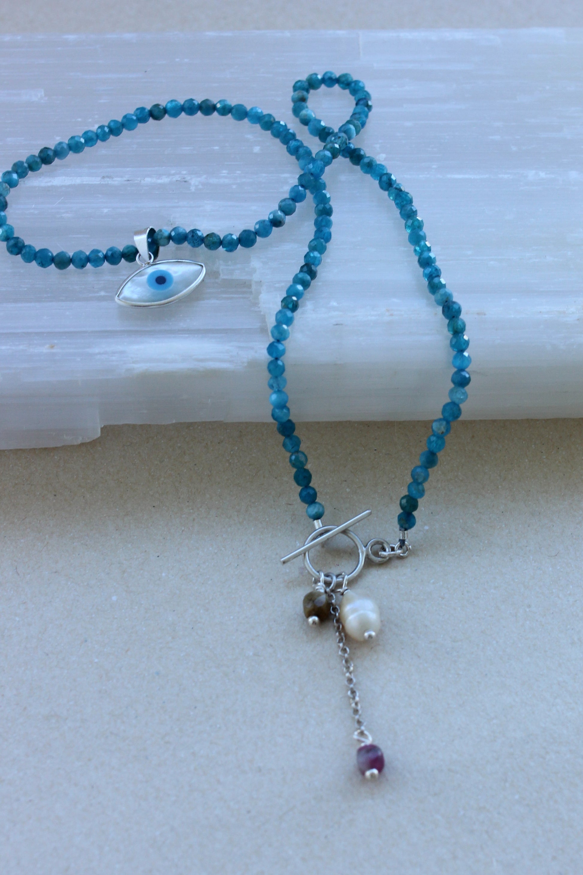 Choker Olho grego | Prata 950