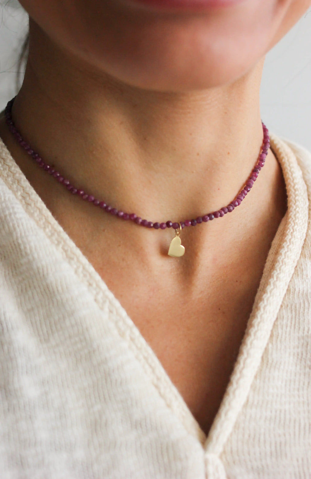 Colar Ana em Rubi 18k