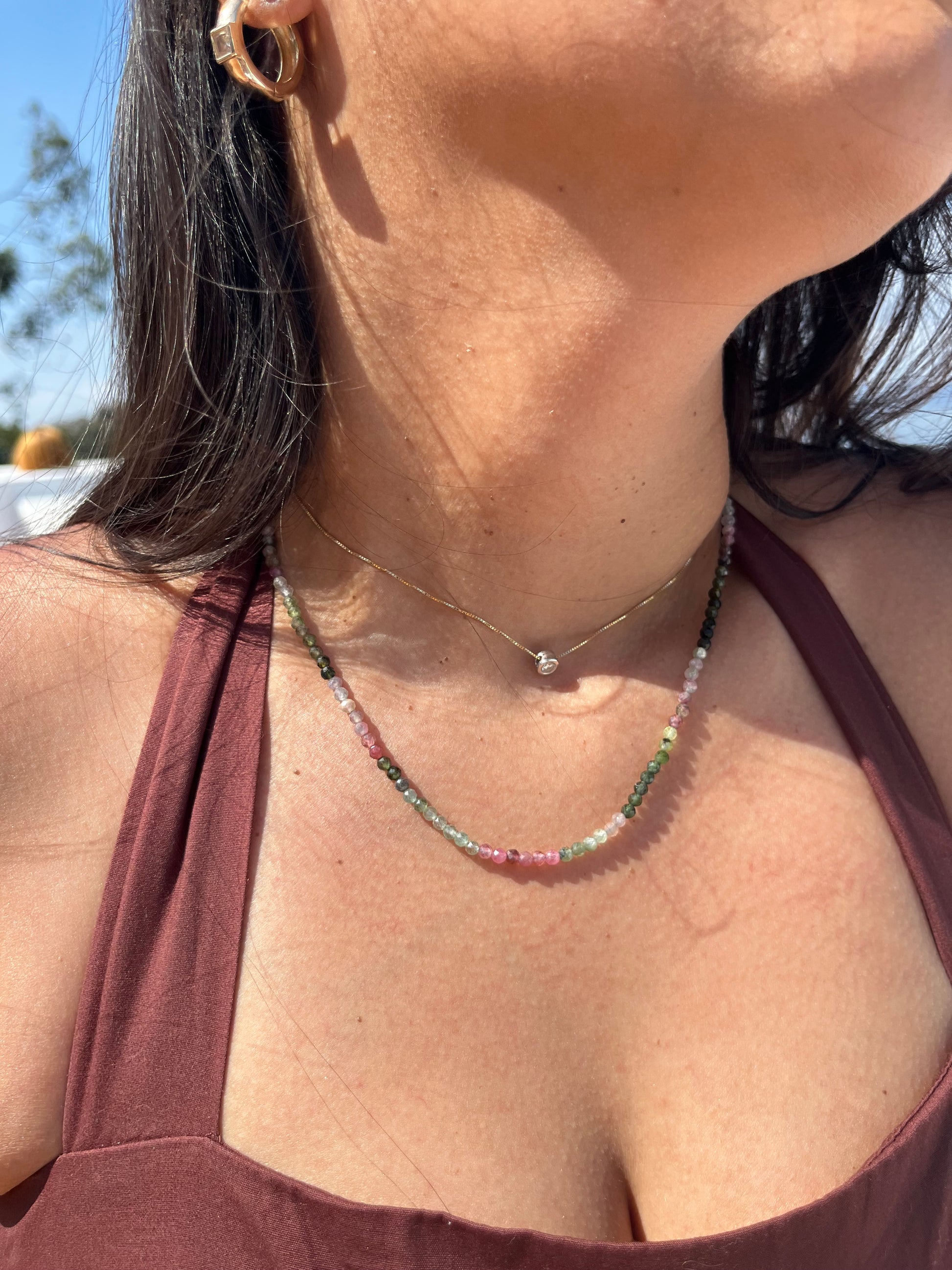 Colar Cleo | Turmalinas | Linha Prata