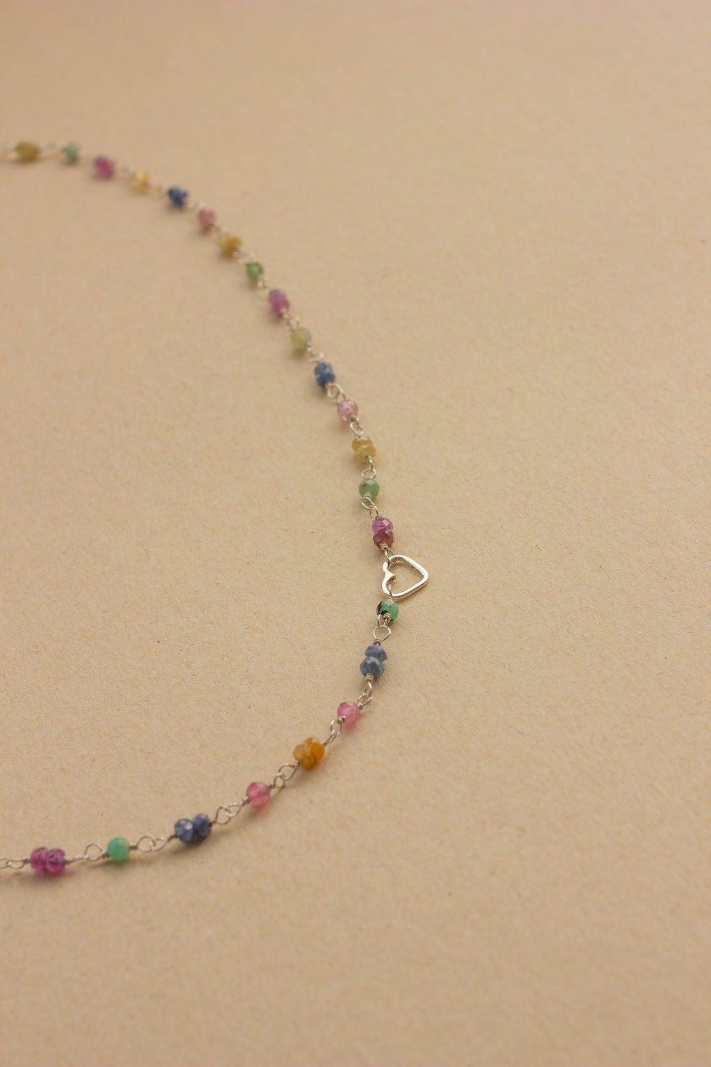 Colar Lilla | Safiras Colorida | Prata 950