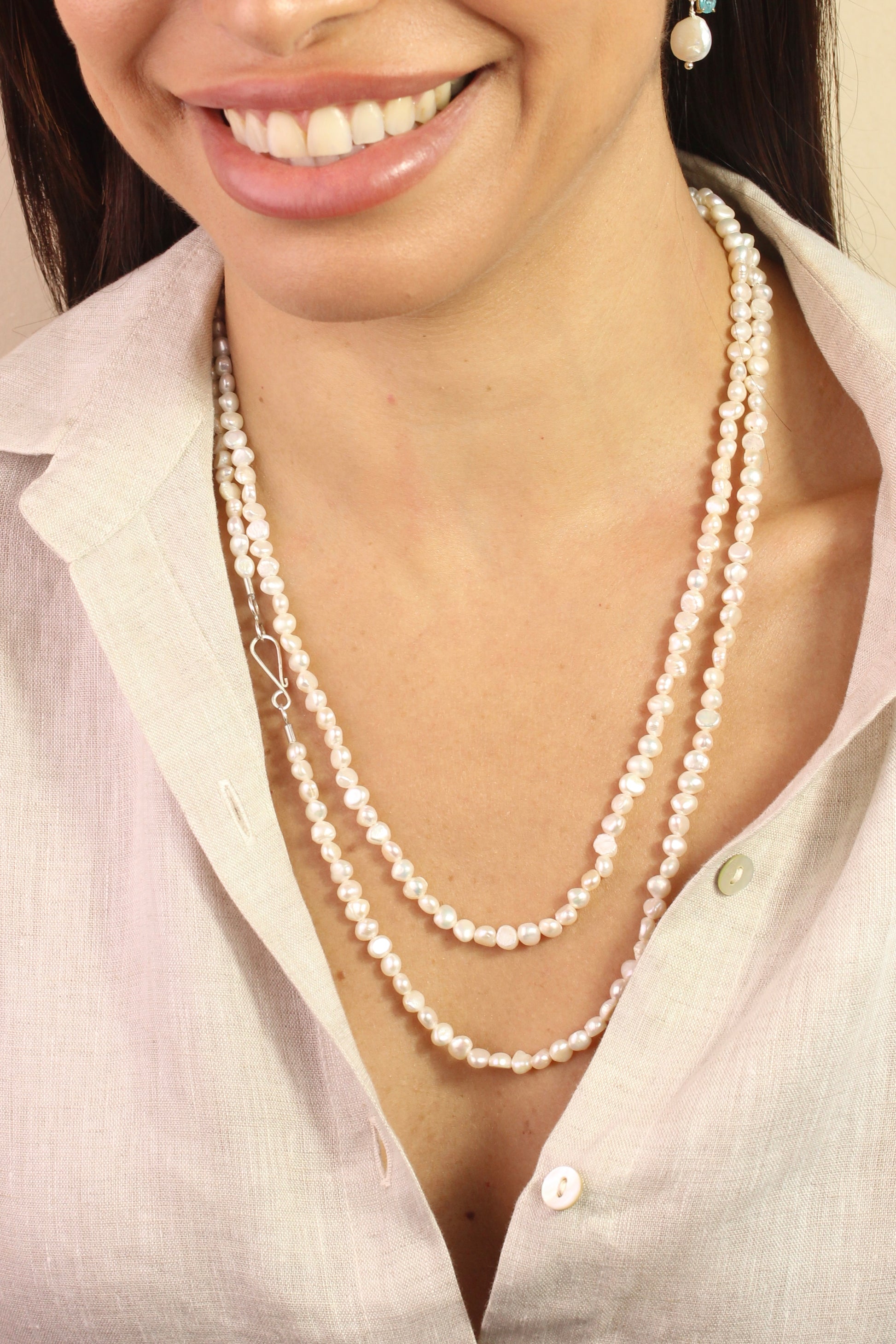 Colar Serena | Pérolas | Linha Prata