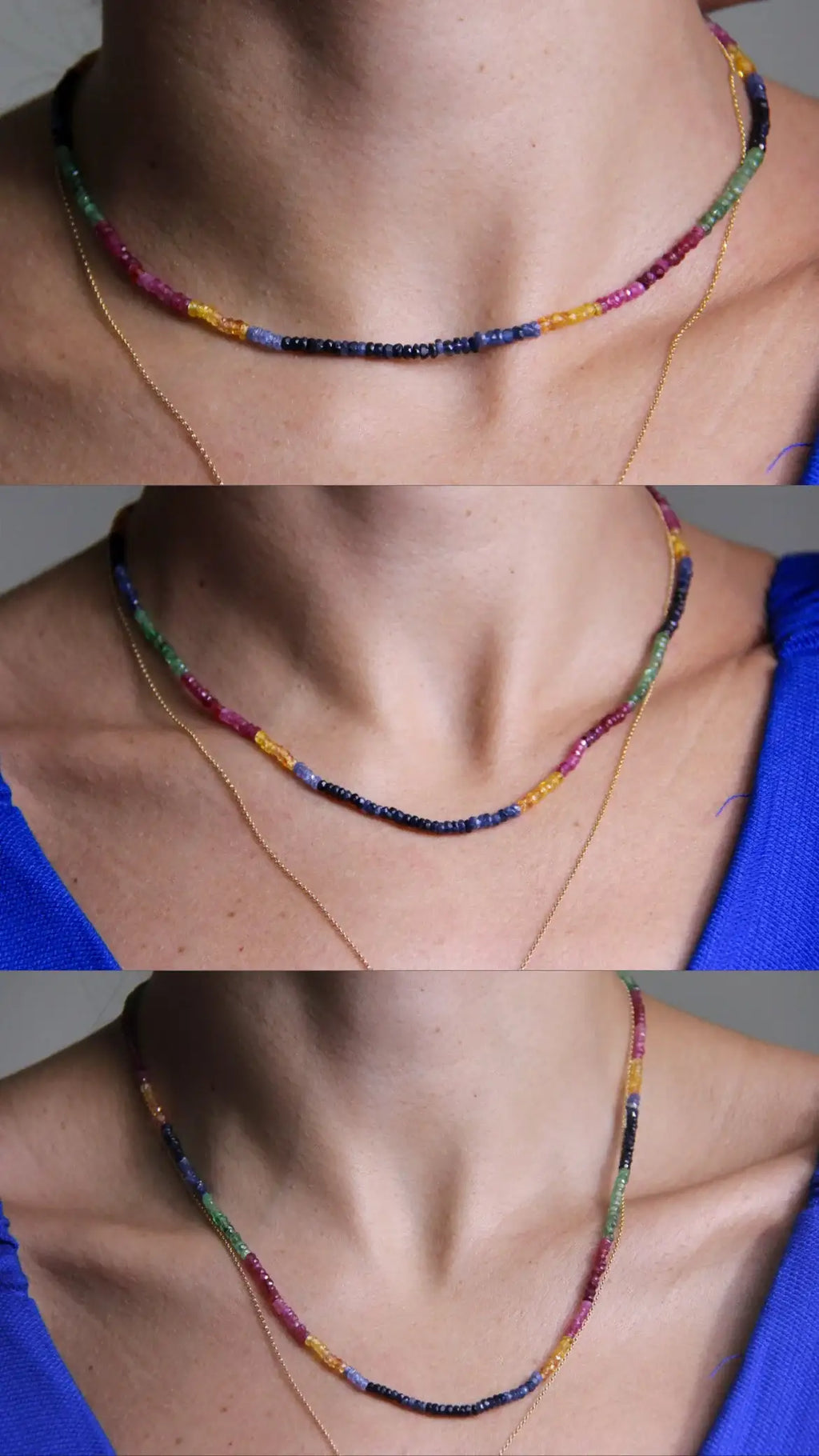 Colar Rainbow Power fecho em ouro 18k