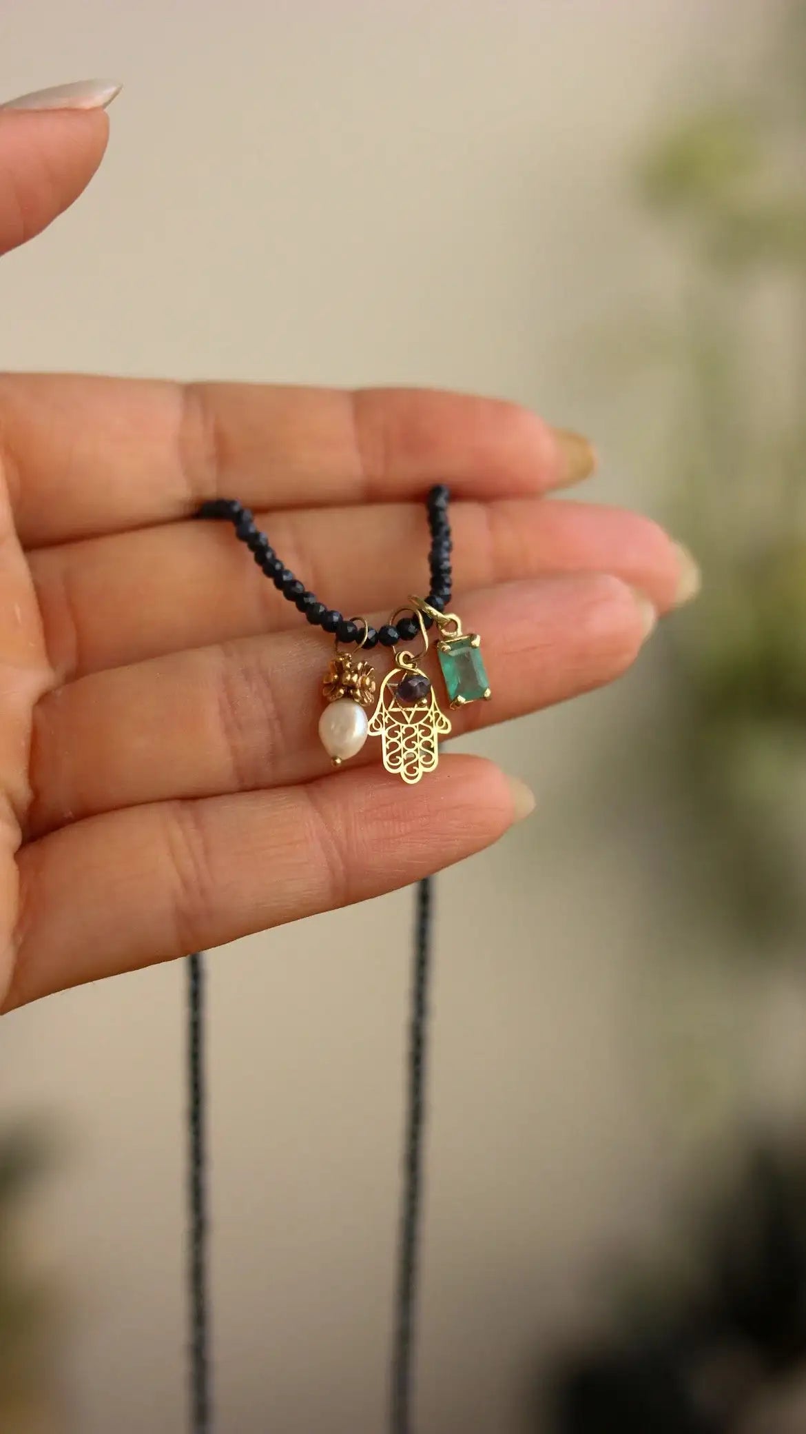 Pingente Patuá | Mão Fátima | Ouro 18k