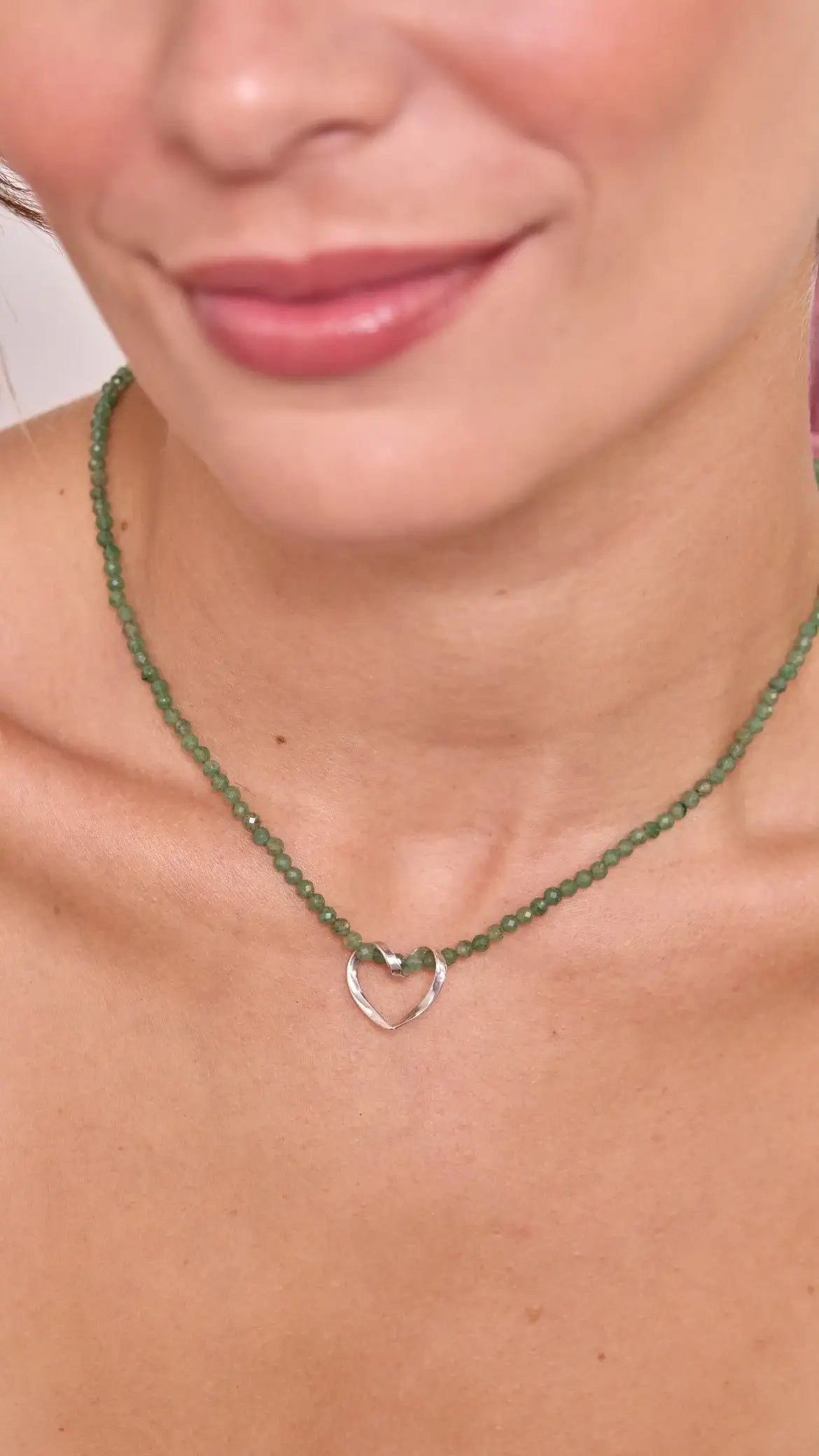 Colar Aventurina Verde | Prata 950