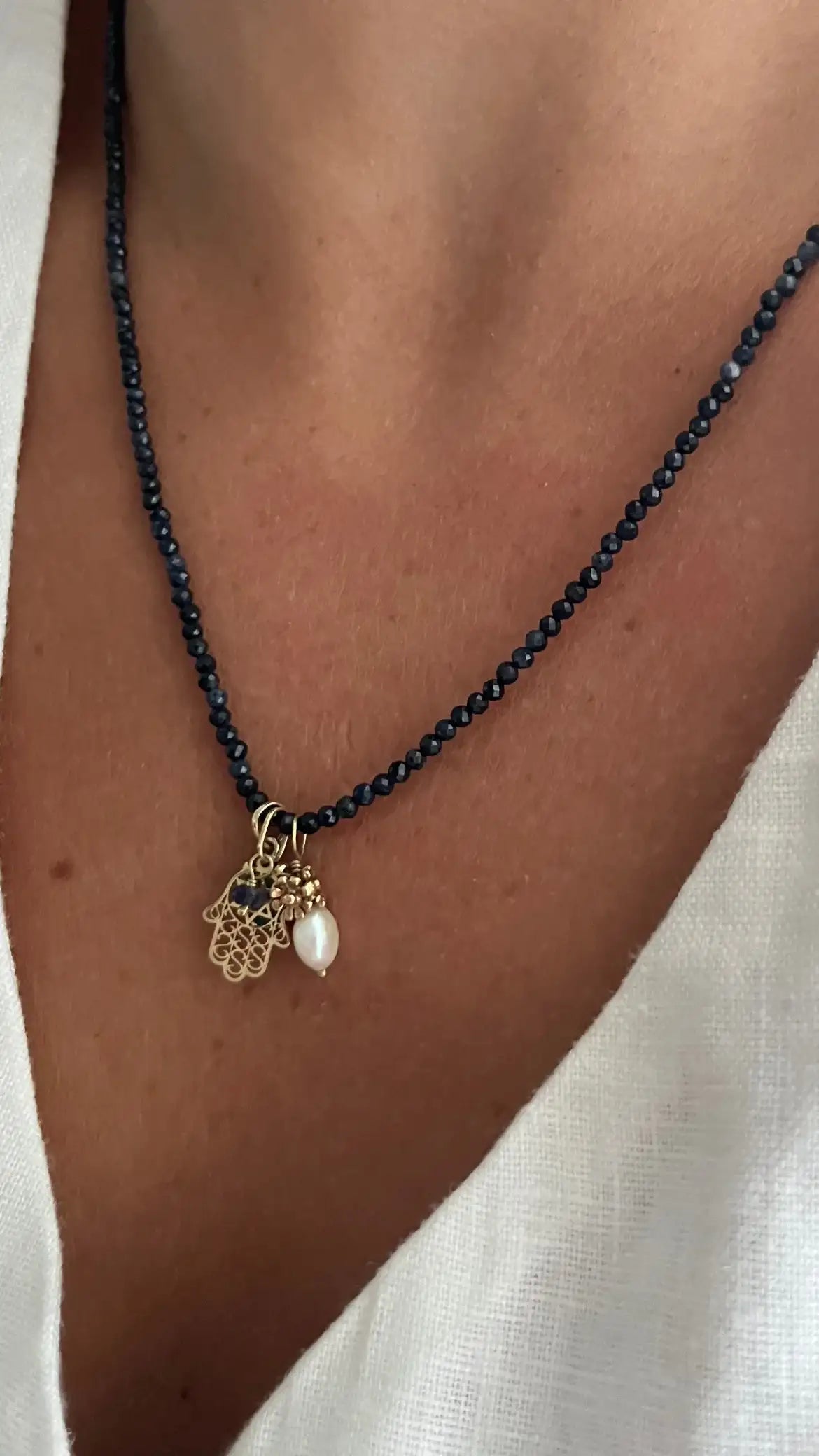 Pingente Flor & Pérola | linha Ouro 18k