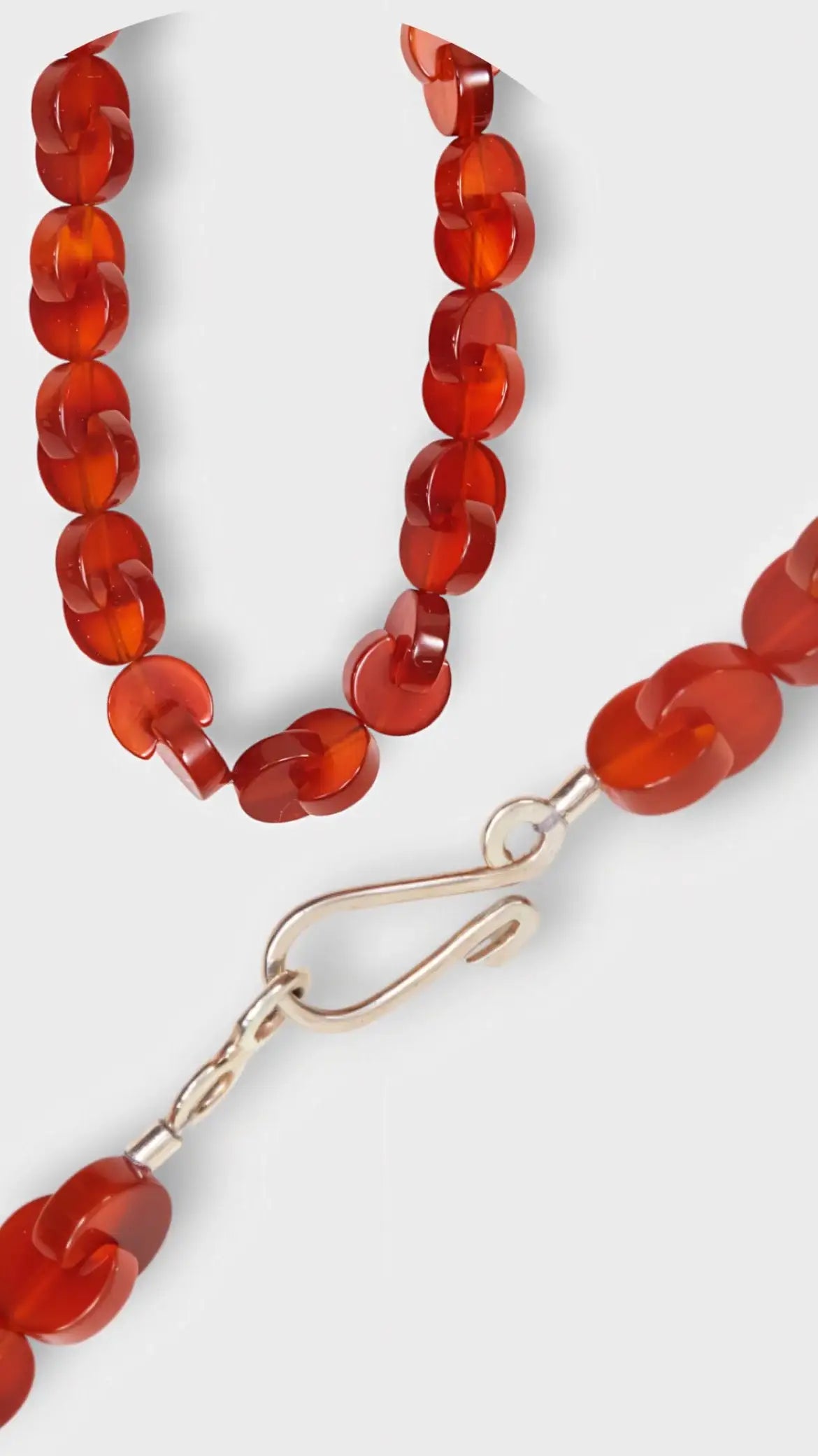 Colar Entrelaces | Cornalina | Prata 950