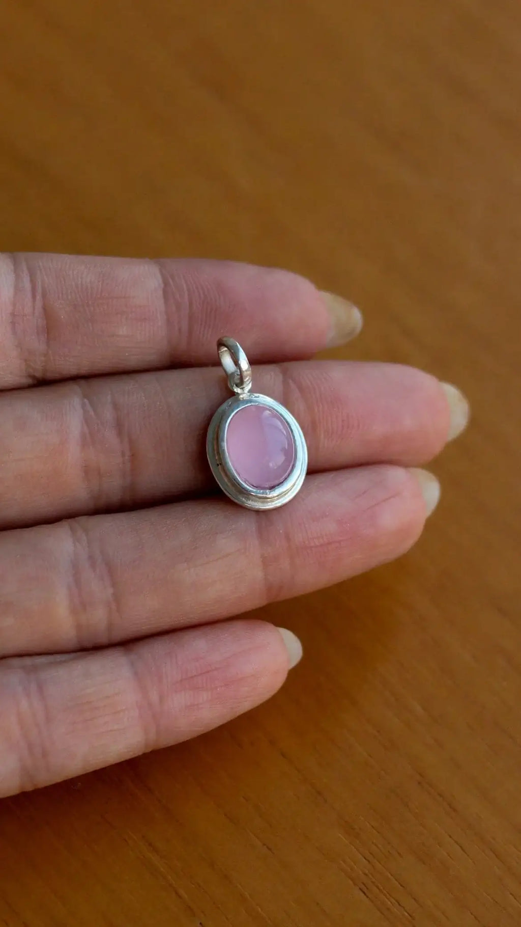 Pingente Quartzo Rosa | Linha Prata