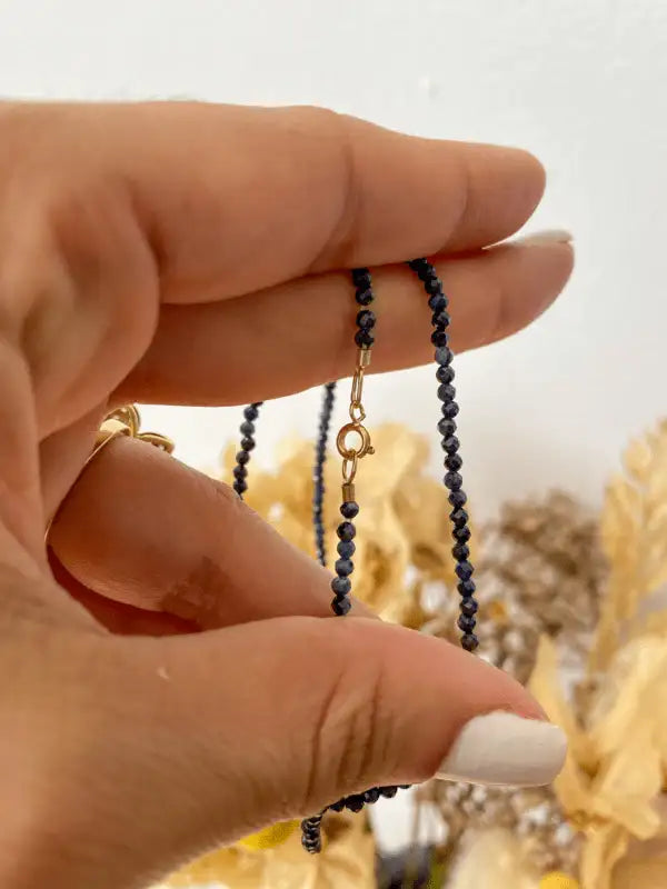 Colar de Safira em Ouro 18k