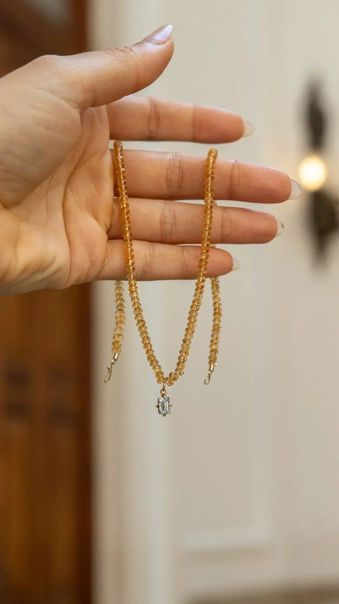 Colar Aurora | Citrinos & Topázio  | Linha Ouro 18k