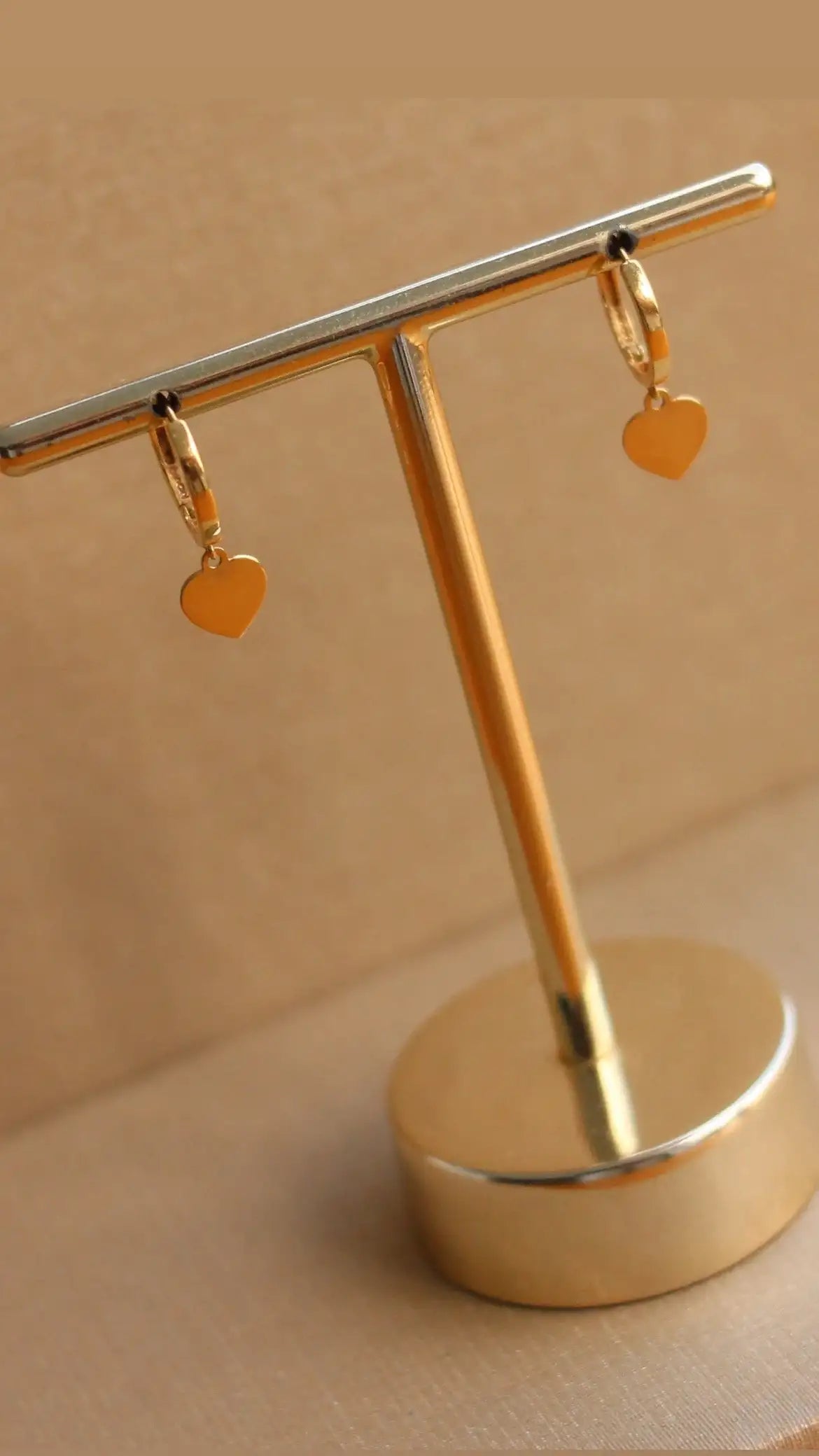 Argola Click Coração | Ouro 18k