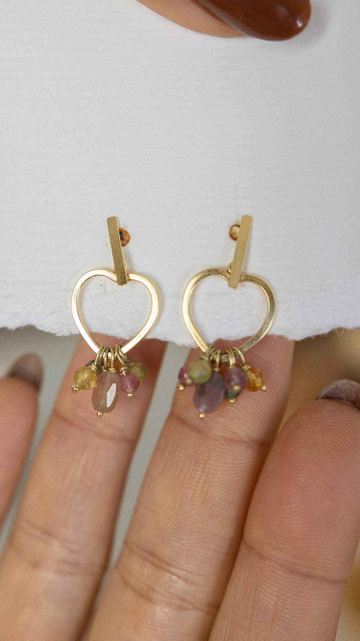 Brinco Love Storie | Turmalinas | Ouro 18k