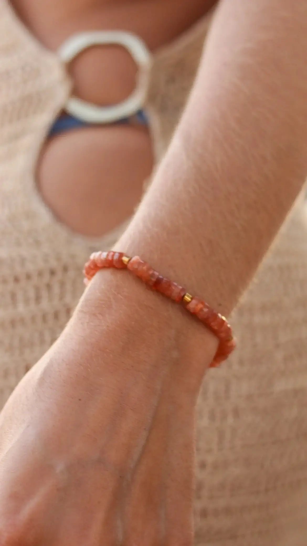 Pulseira Pedra do Sol | ouro 18k