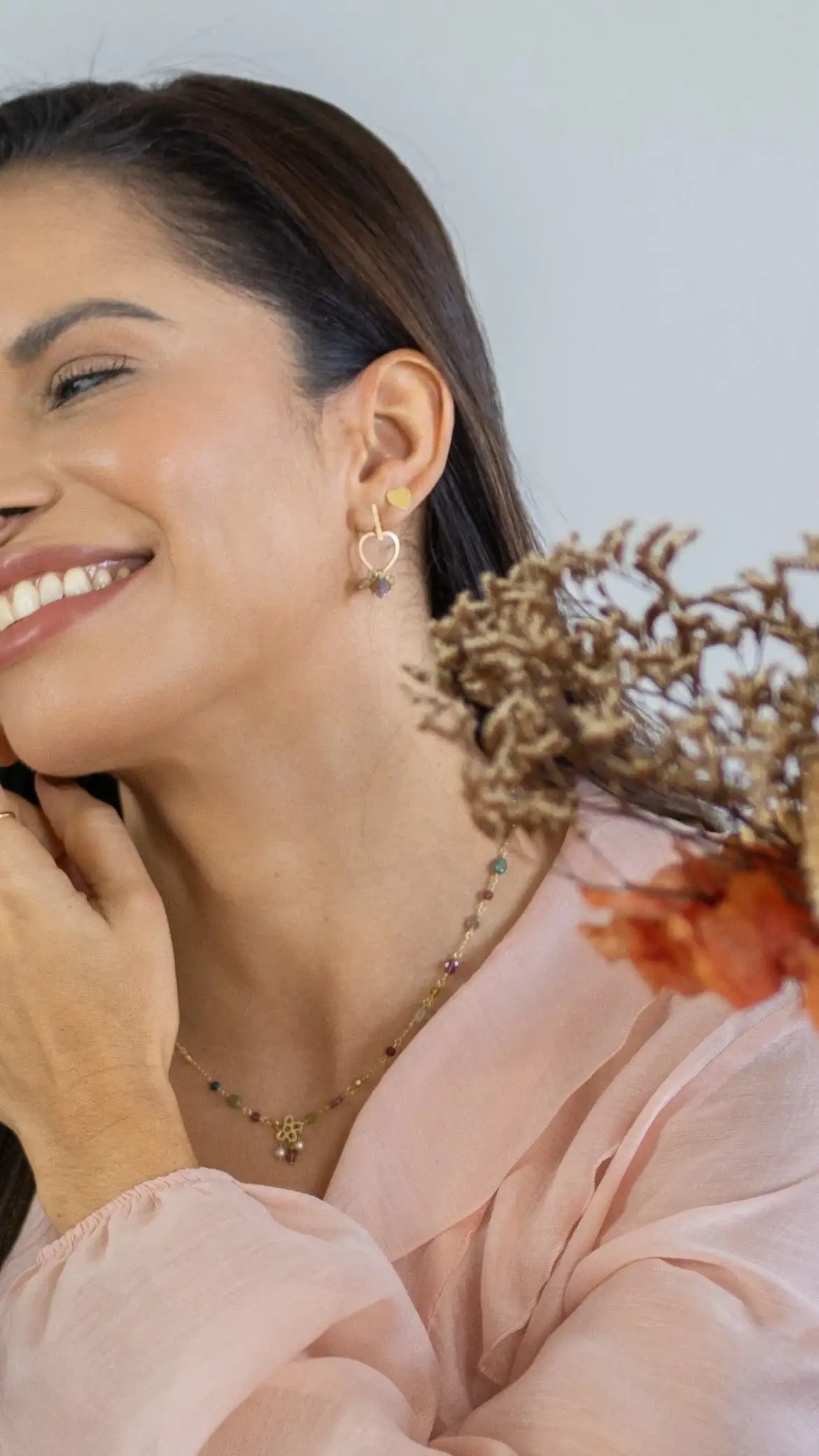 Brinco Love Storie | Turmalinas | Ouro 18k