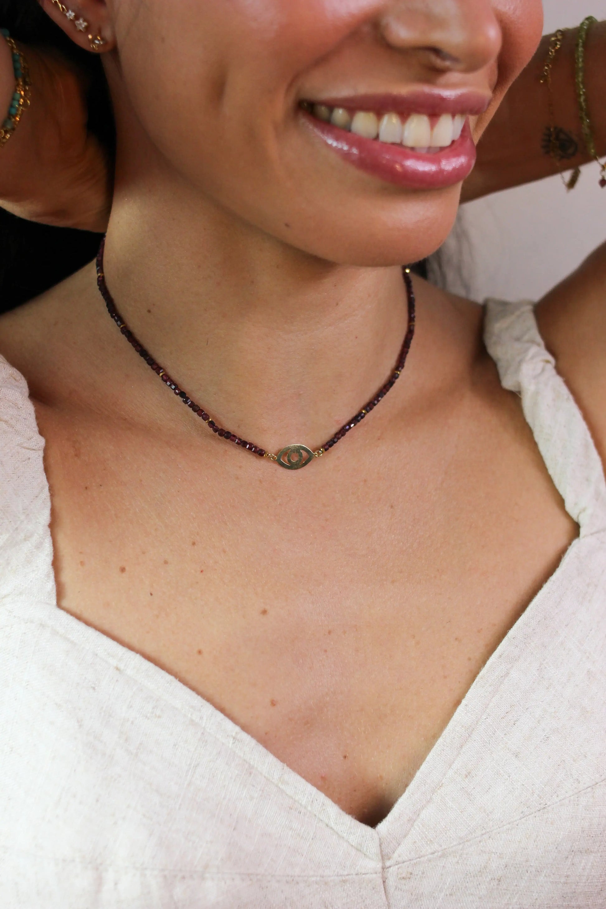 Colar Terceiro Olho | linha Ouro 18k